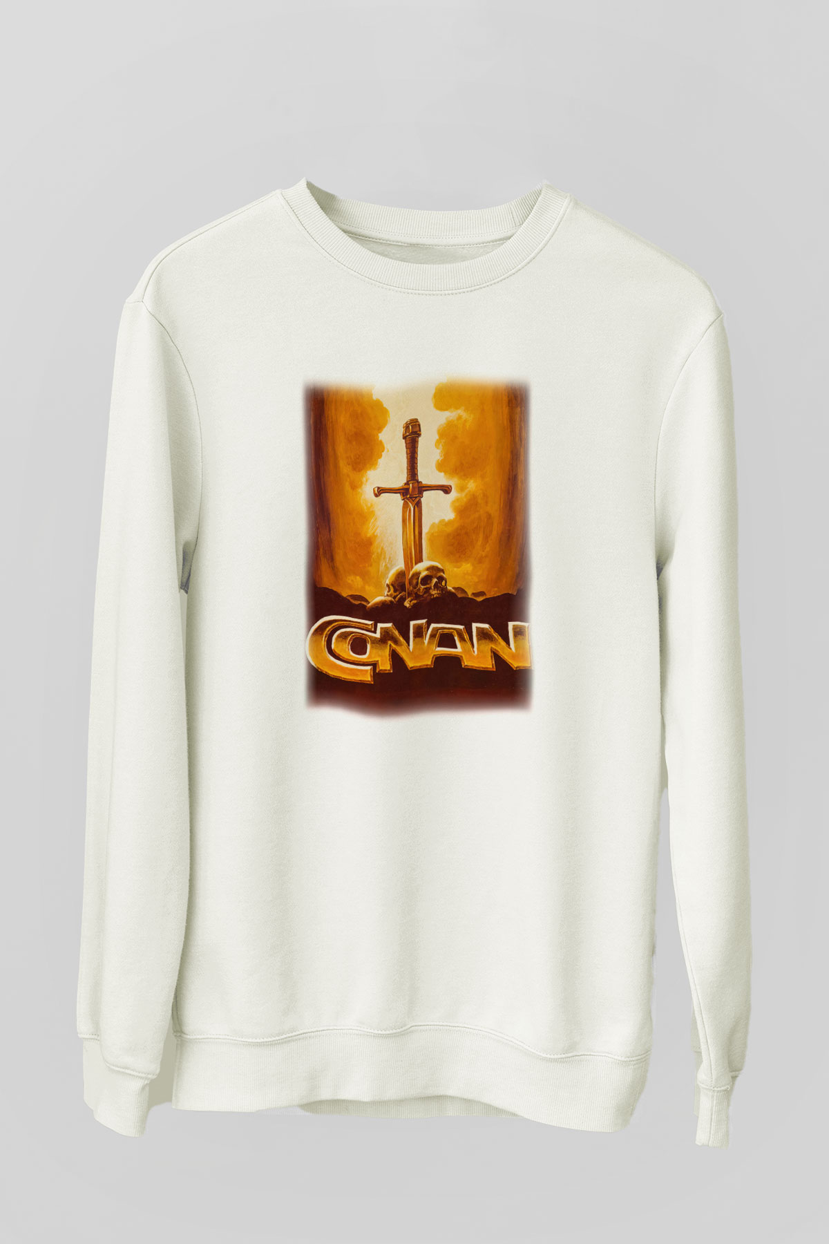 Conan the Barbarian Beyaz Unisex Sweatshirt