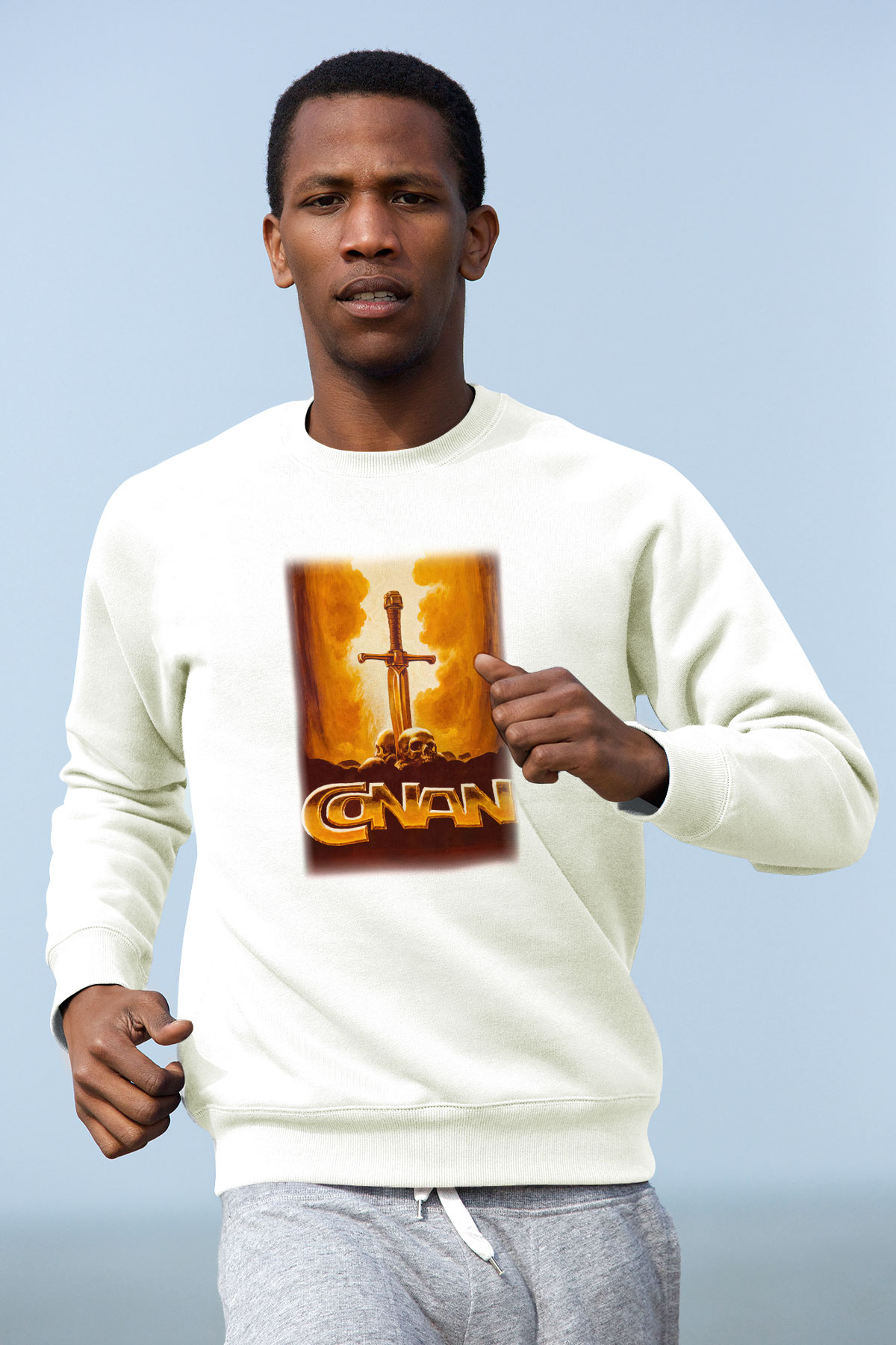 Conan the Barbarian Beyaz Unisex Sweatshirt