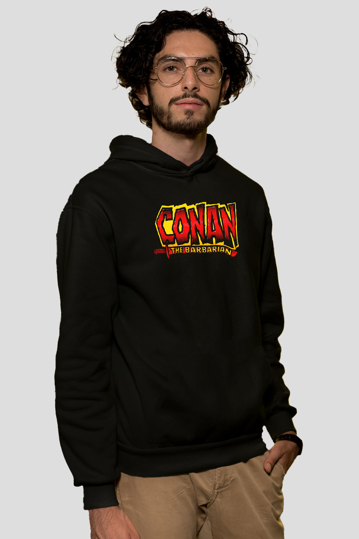 Conan the Barbarian Siyah Unisex Hoodie