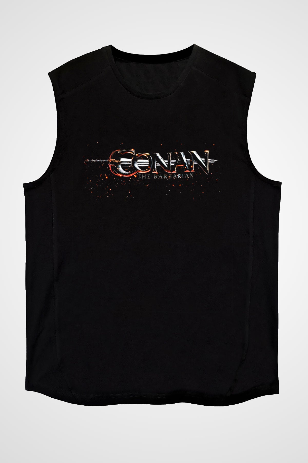 Conan the Barbarian Siyah Unisex Kolsuz Tişört