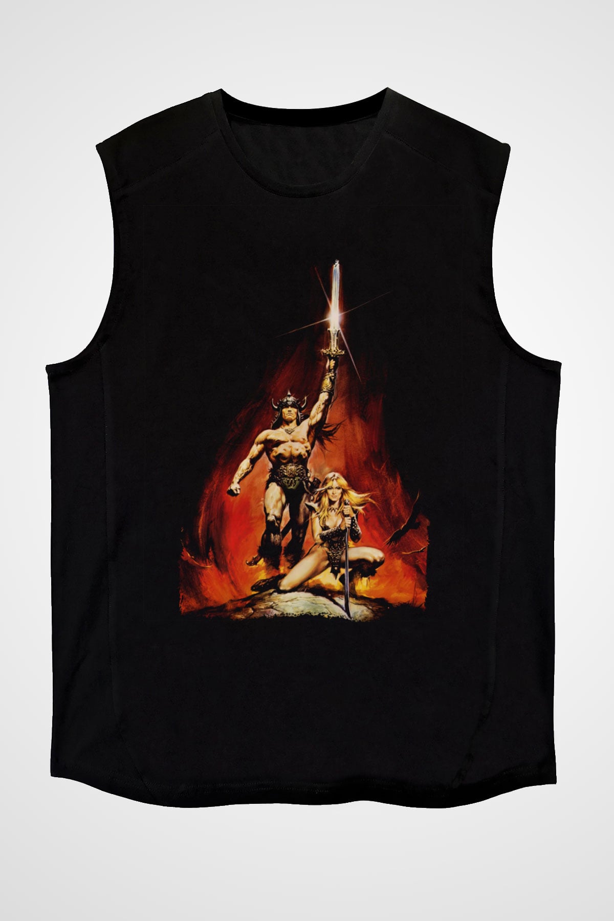 Conan the Barbarian Siyah Unisex Kolsuz Tişört