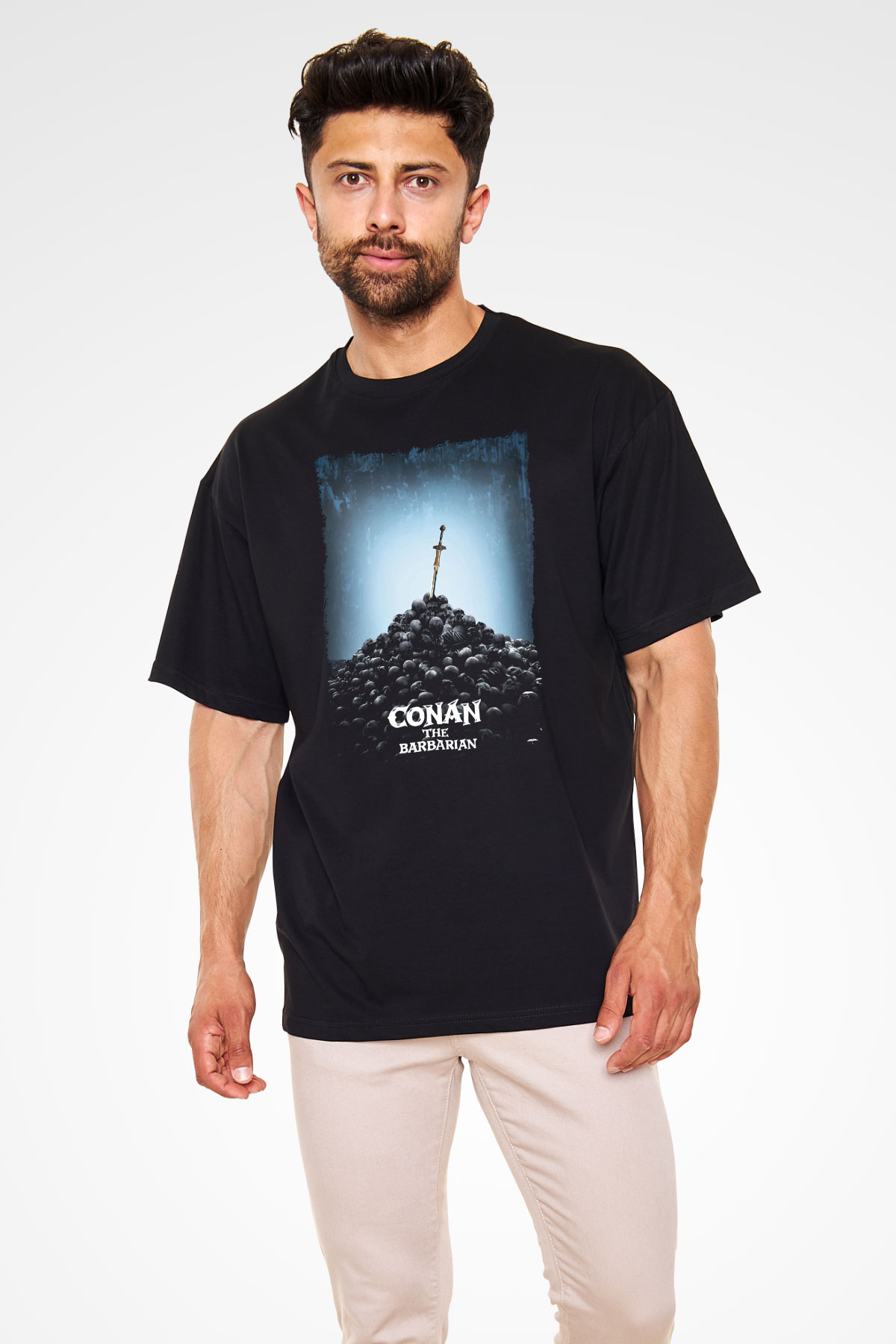 Conan the Barbarian Siyah Oversize Tişört Oversize T-shirt