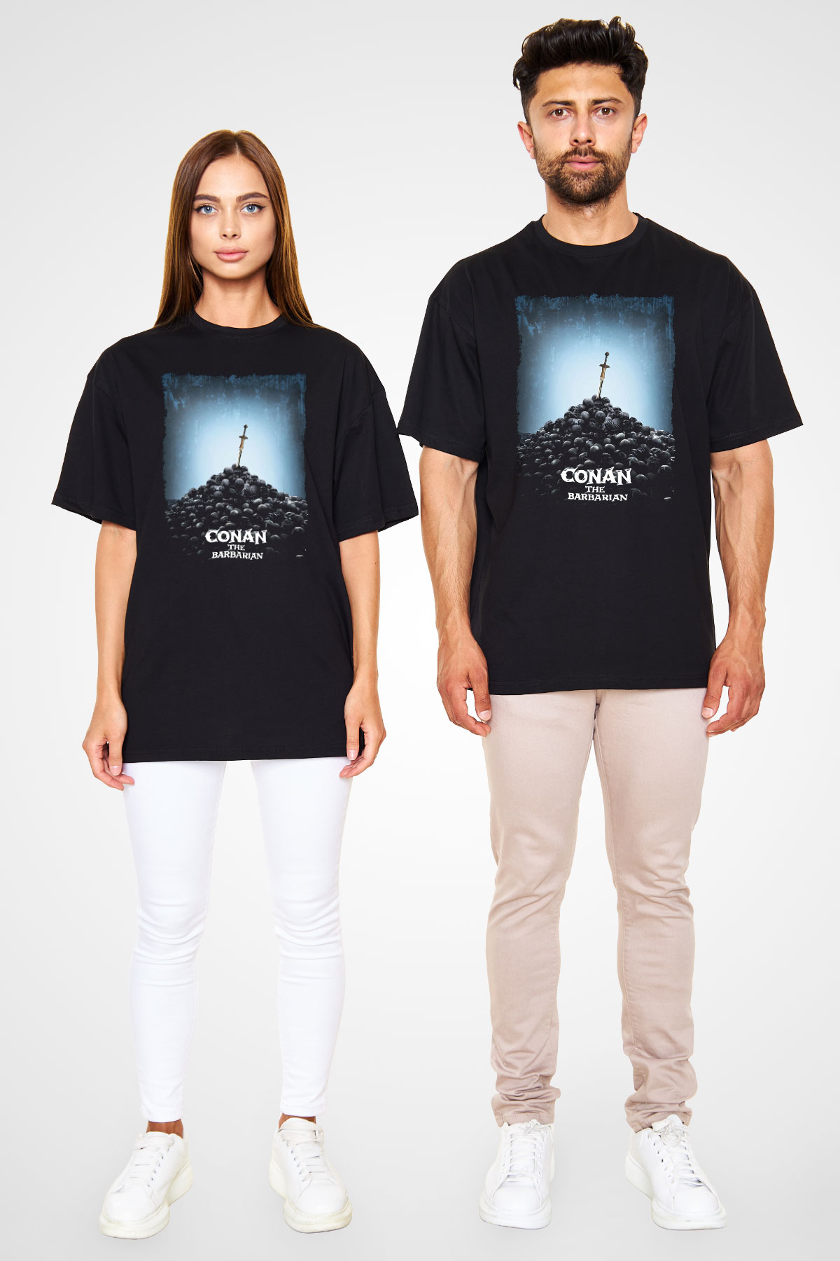 Conan the Barbarian Siyah Oversize Tişört Oversize T-shirt