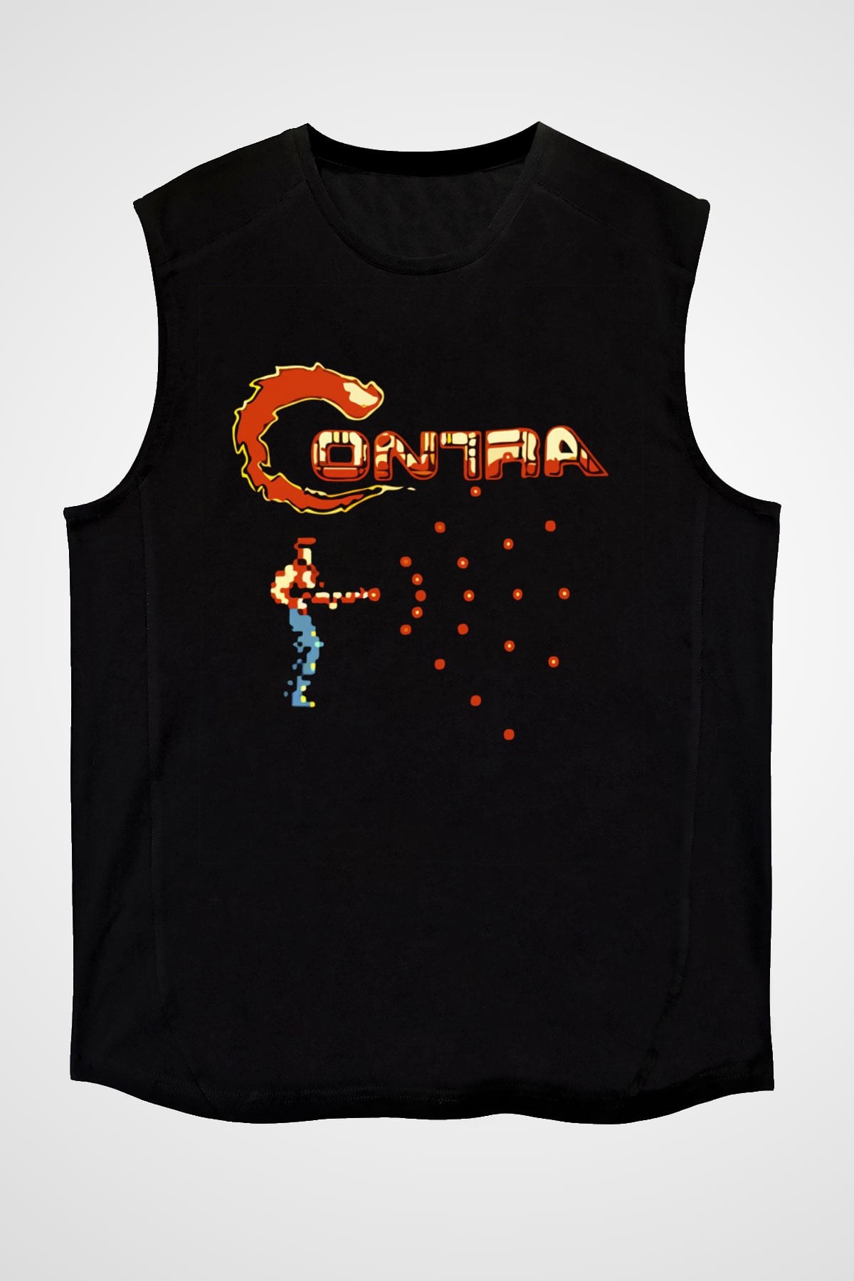 Contra Siyah Unisex Kolsuz Tişört