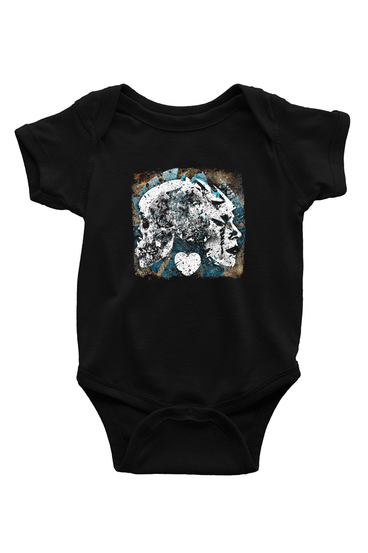 Converge Baskılı Unisex Siyah Bebek Body - Zıbın