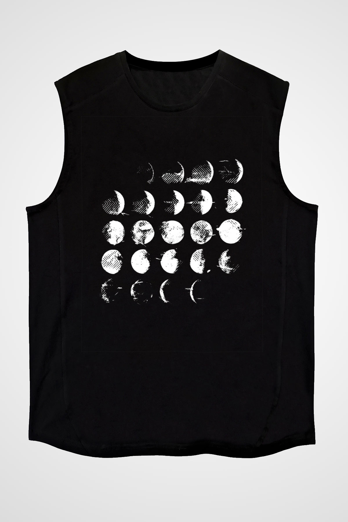 Converge Baskılı Unisex Siyah Kolsuz Tişört