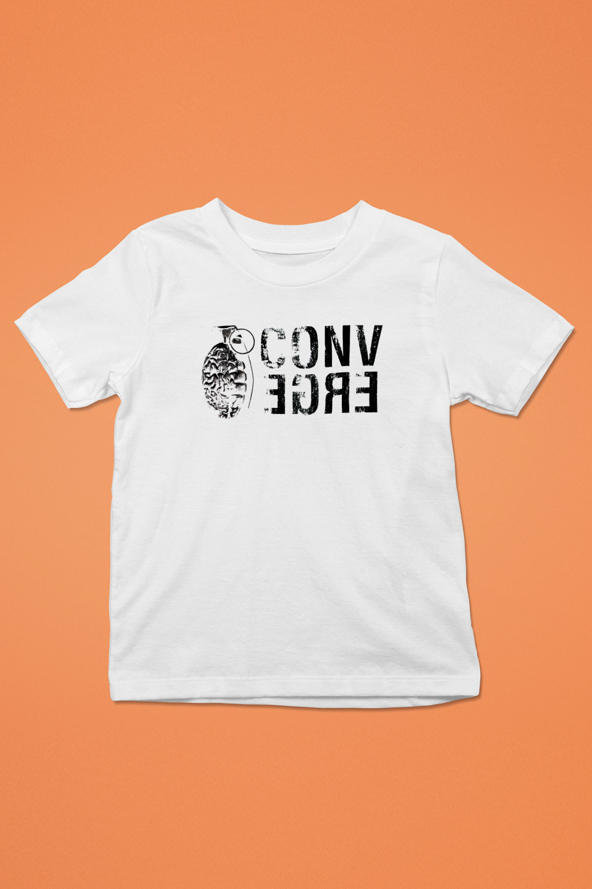 Converge Beyaz Unisex Çocuk Tişört
