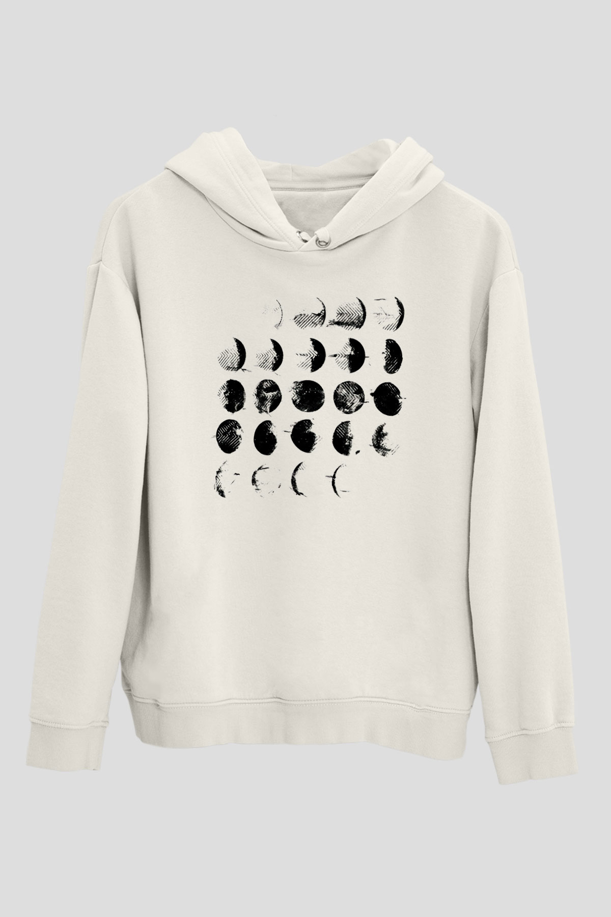 Converge Beyaz Unisex Kapşonlu Sweatshirt