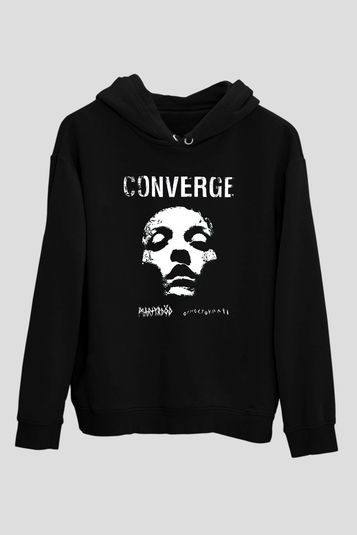 Converge Siyah Unisex Hoodie