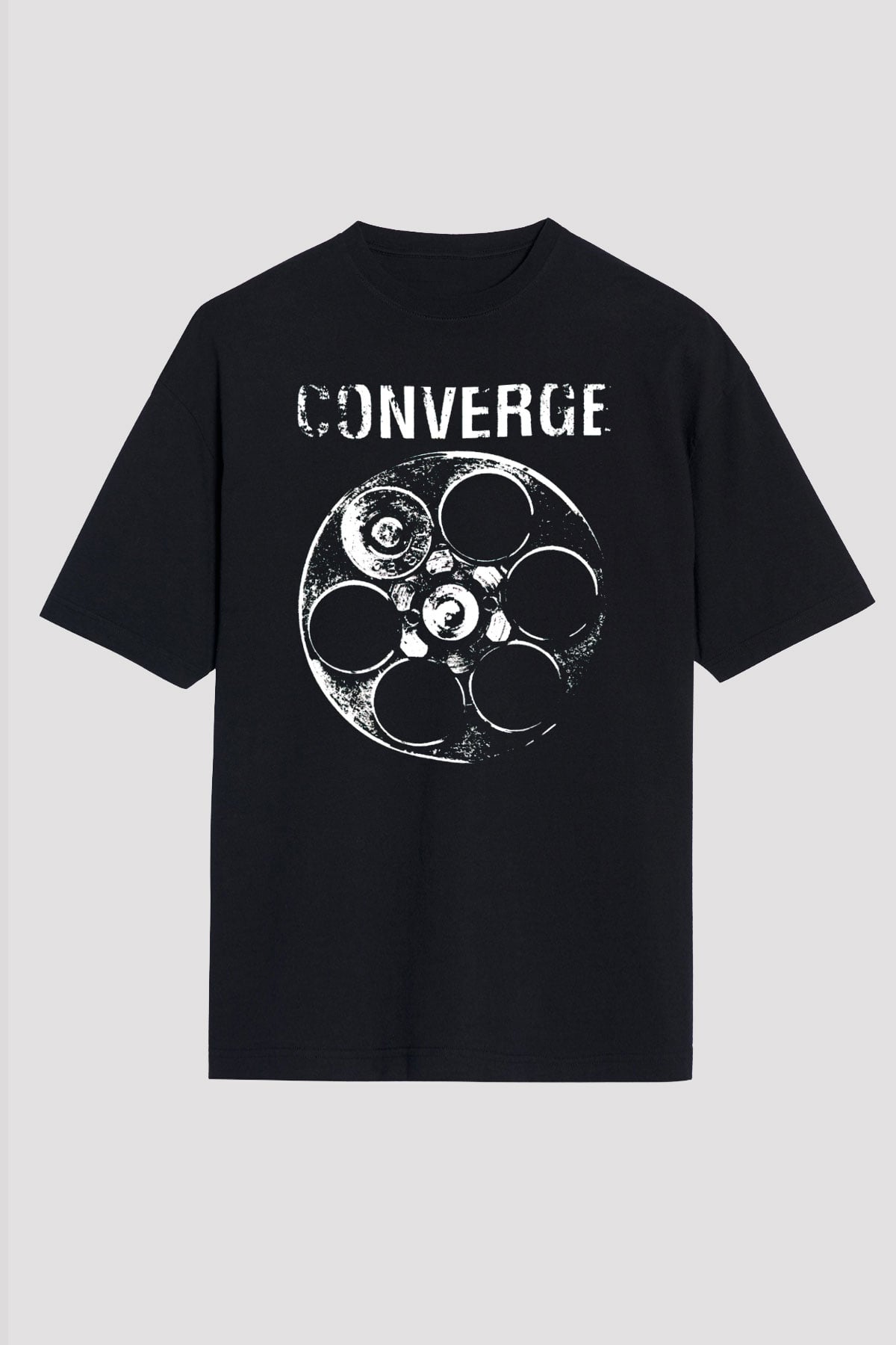 Converge Siyah Oversize Tişört Oversize T-shirt - TişörtFabrikası