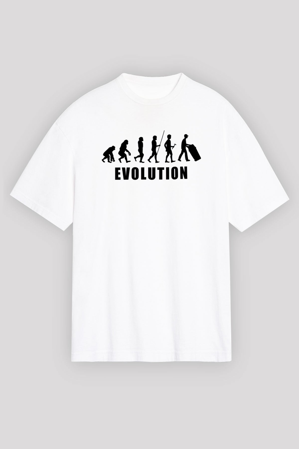 Çöpçü Beyaz Oversize Tişört Oversize T-shirt - TişörtFabrikası