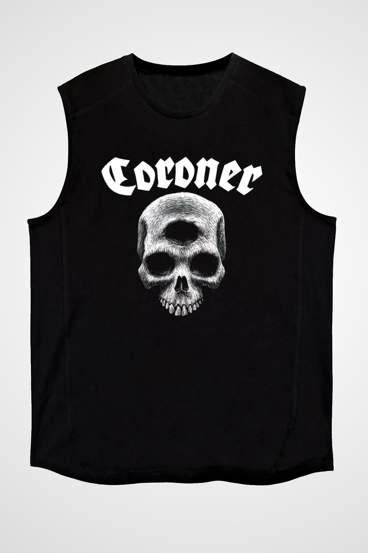 Coroner Siyah Unisex Kolsuz Tişört