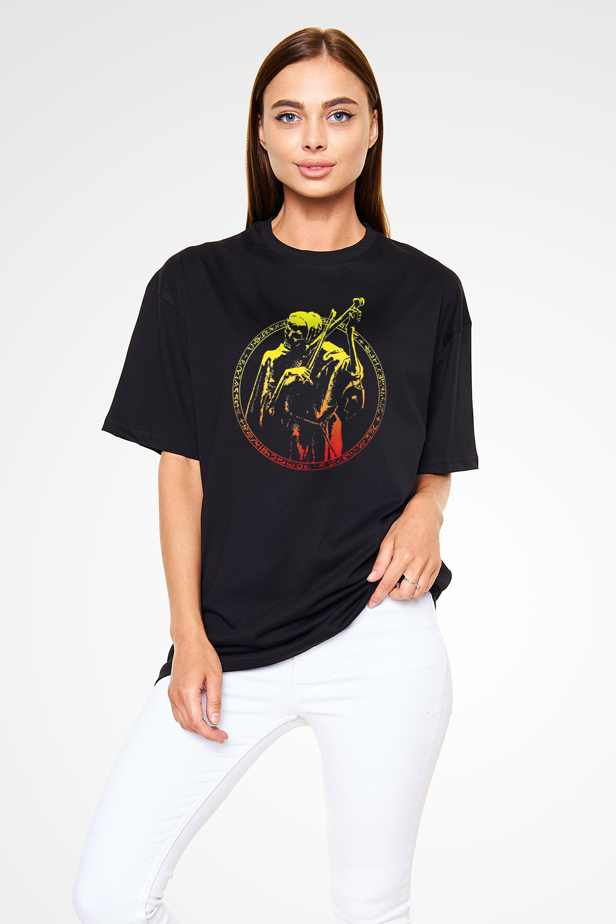 Coroner Siyah Unisex Oversize Tişört T-Shirt