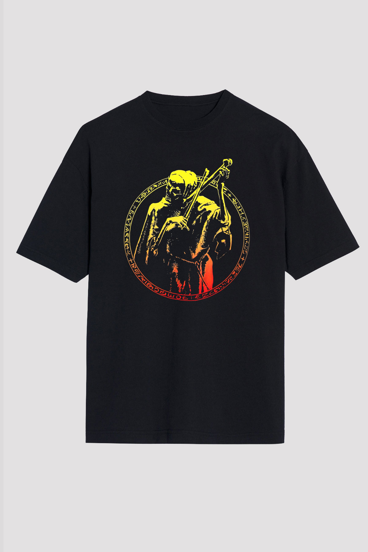 Coroner Siyah Unisex Oversize Tişört T-Shirt
