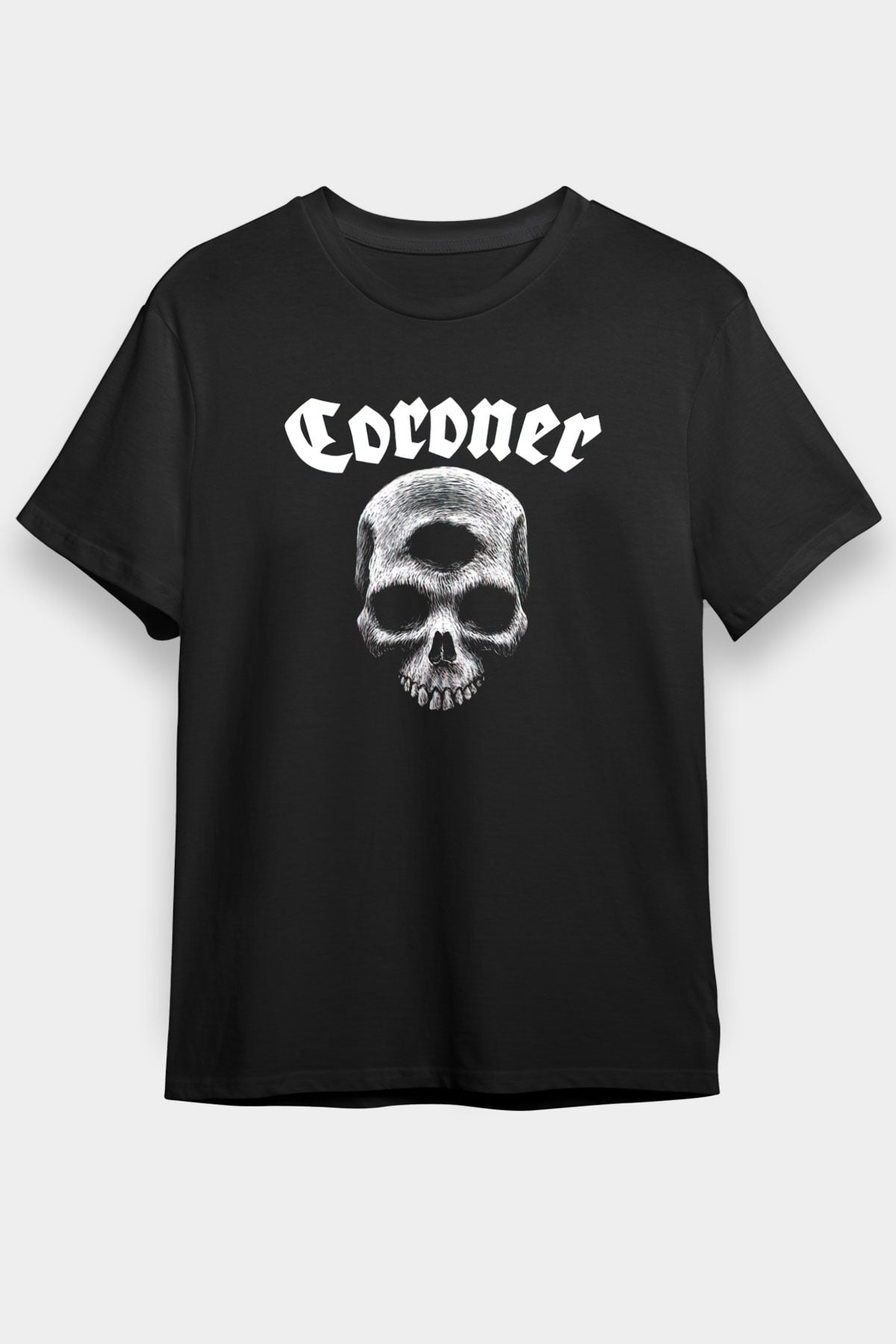 Coroner Siyah Unisex Tişört T-Shirt - TişörtFabrikası