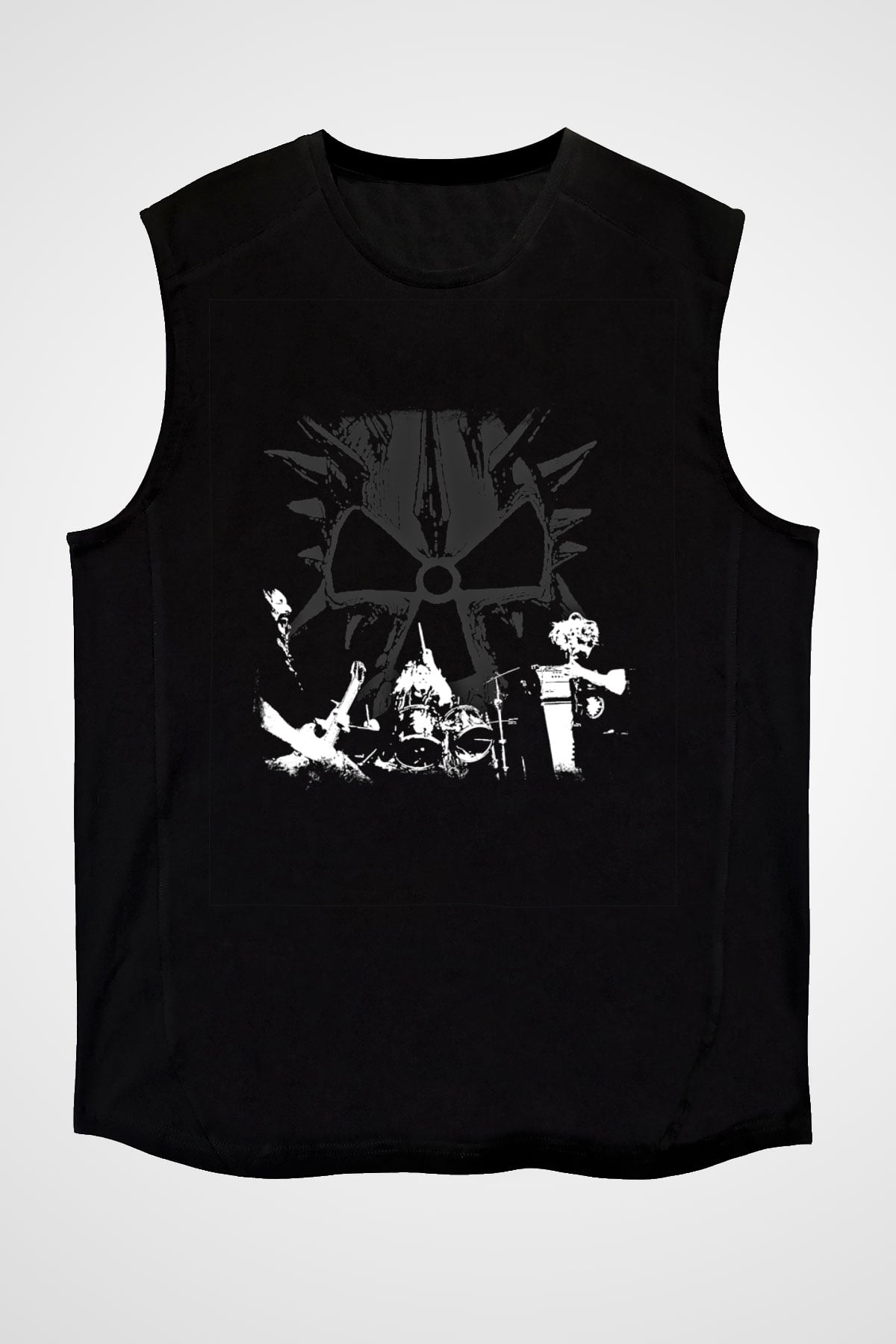 Corrosion of Conformity Baskılı Unisex Siyah Kolsuz Tişört