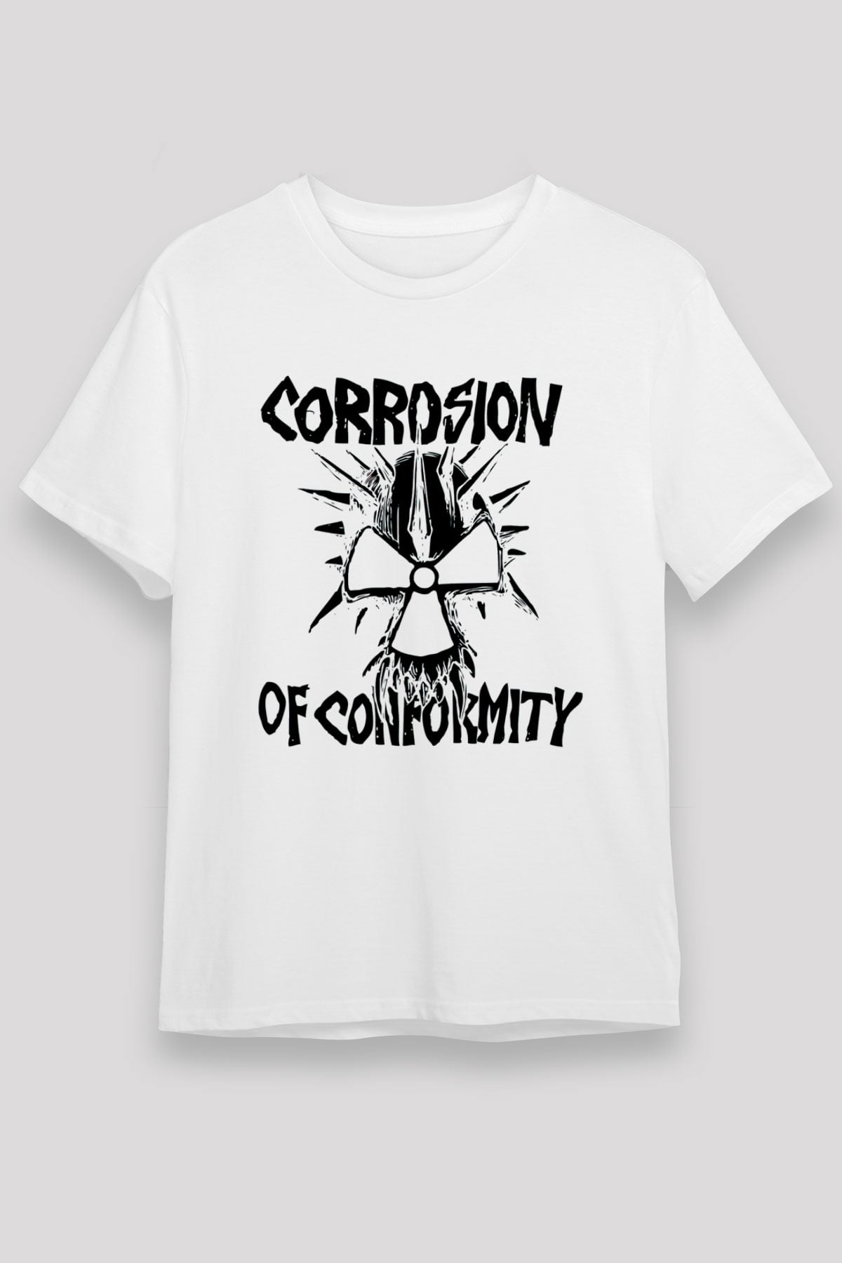 Corrosion of Conformity Beyaz Unisex Tişört T-Shirt - TişörtFabrikası