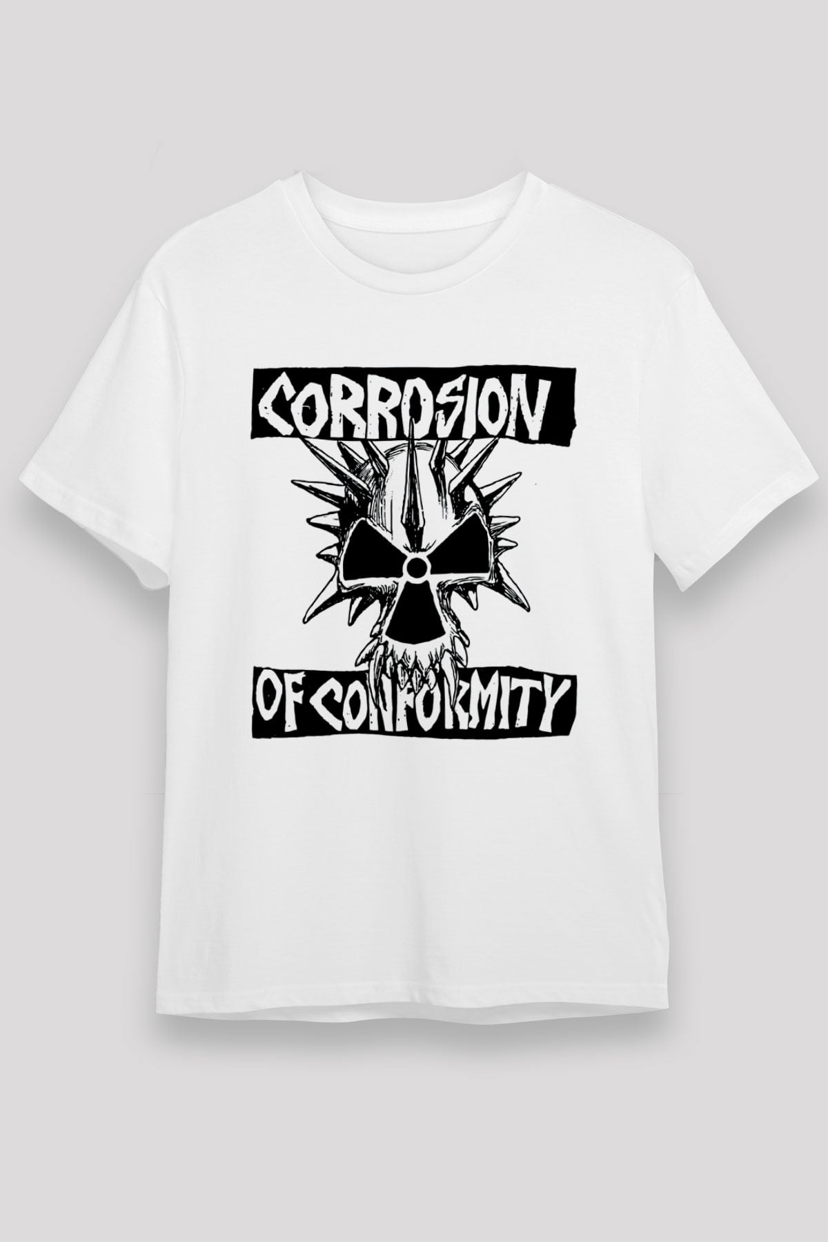 Corrosion of Conformity Beyaz Unisex Tişört T-Shirt - TişörtFabrikası