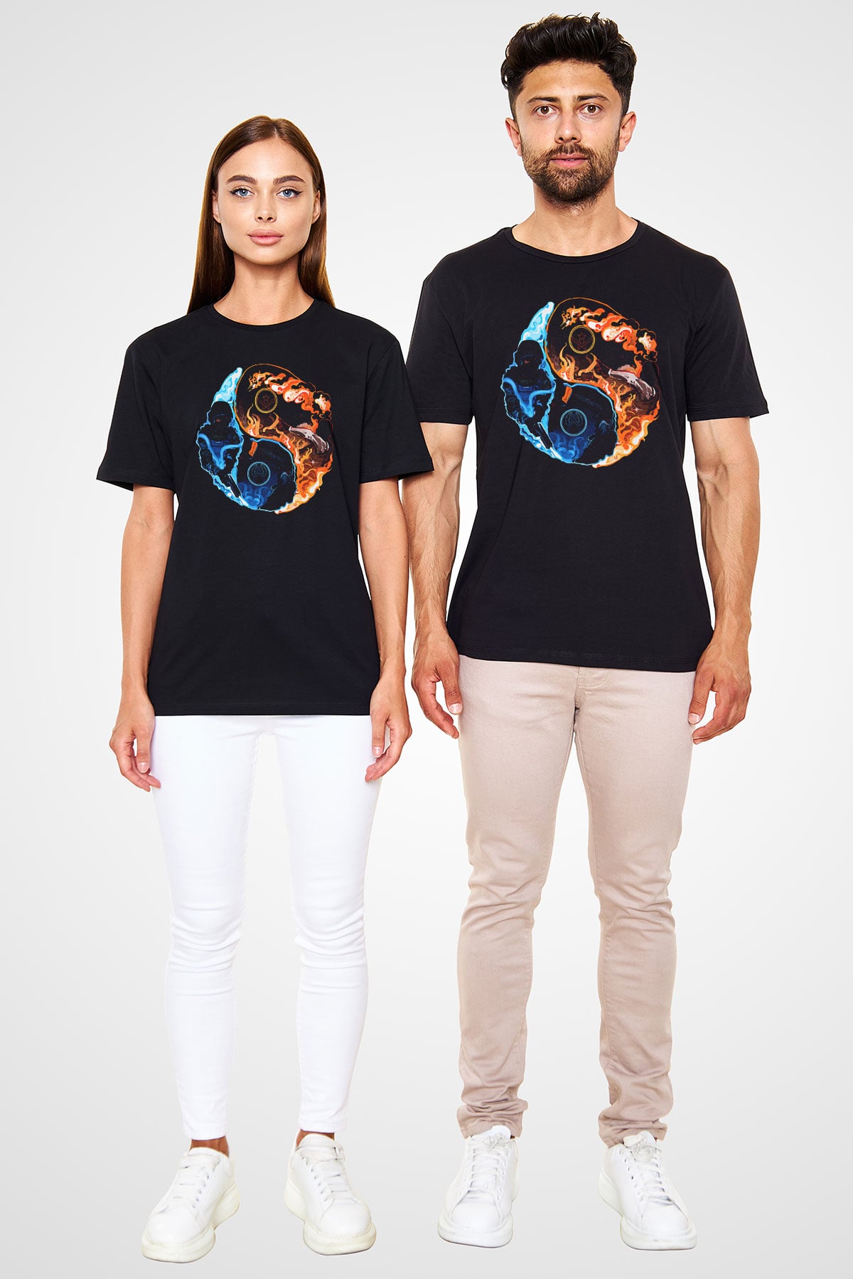 Counter Strike Baskılı Unisex Siyah Tişört - Tshirt
