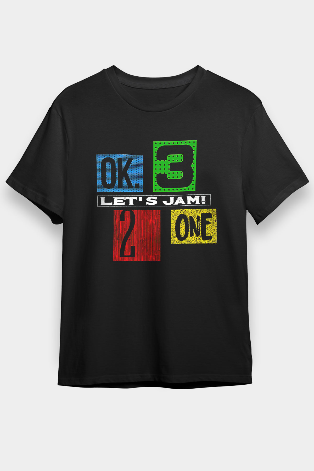 Cowboy Bebop Baskılı Unisex Siyah Tişört - Tshirt