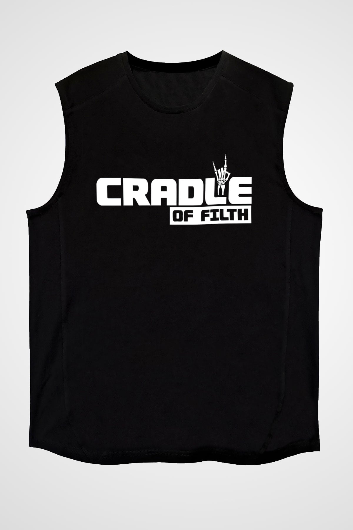 Cradle of filth Baskılı Unisex Siyah Kolsuz Tişört - Tshirt