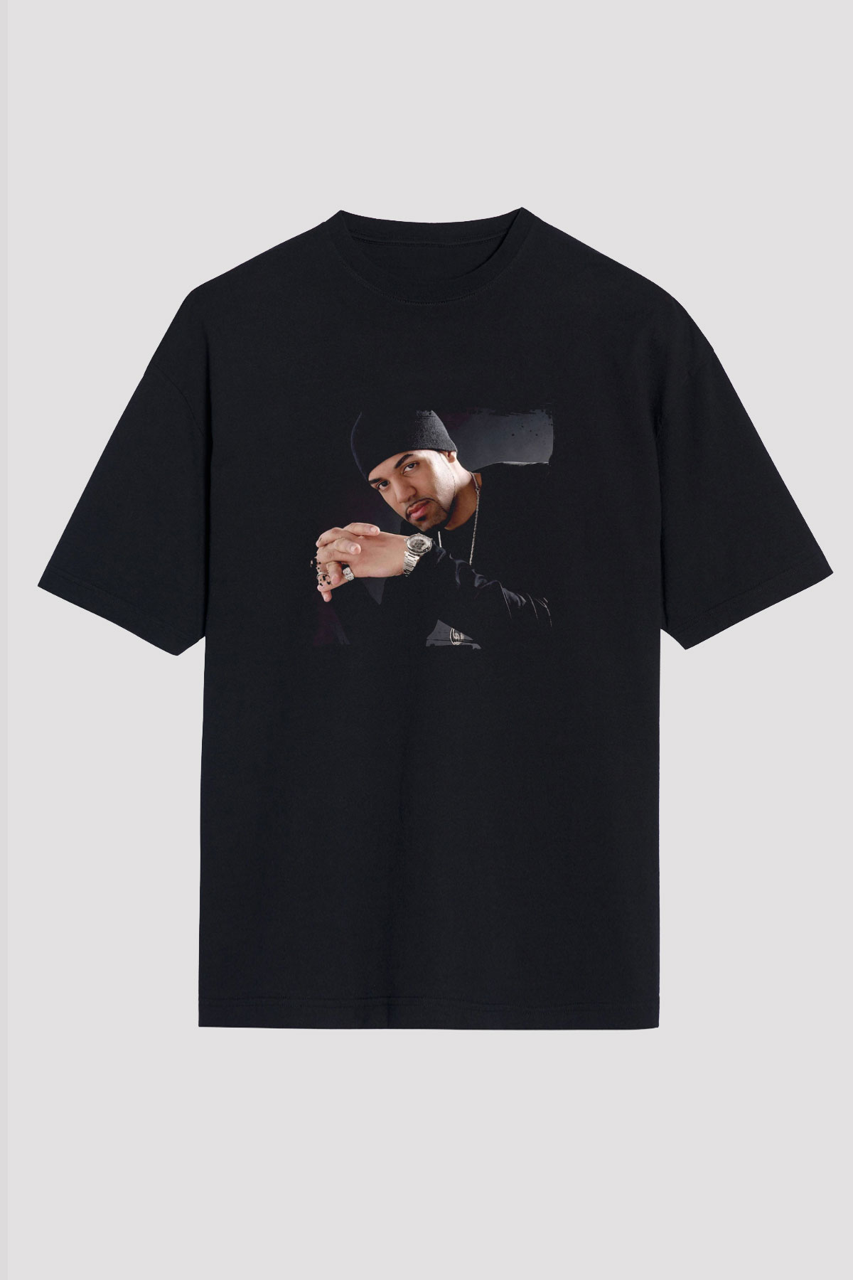 Craig David Baskılı Unisex Oversize Siyah Tişört