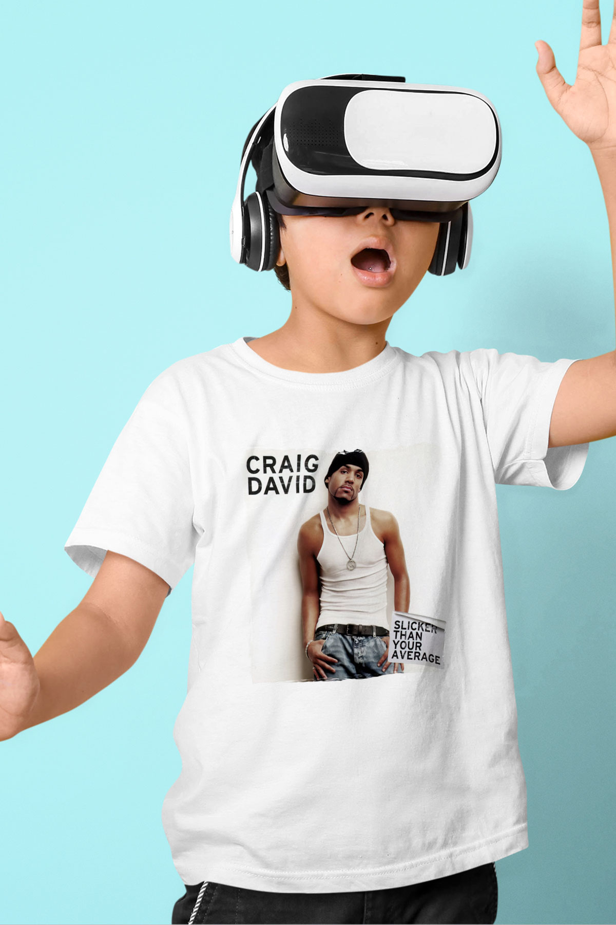 Craig David Beyaz Unisex Çocuk Tişört