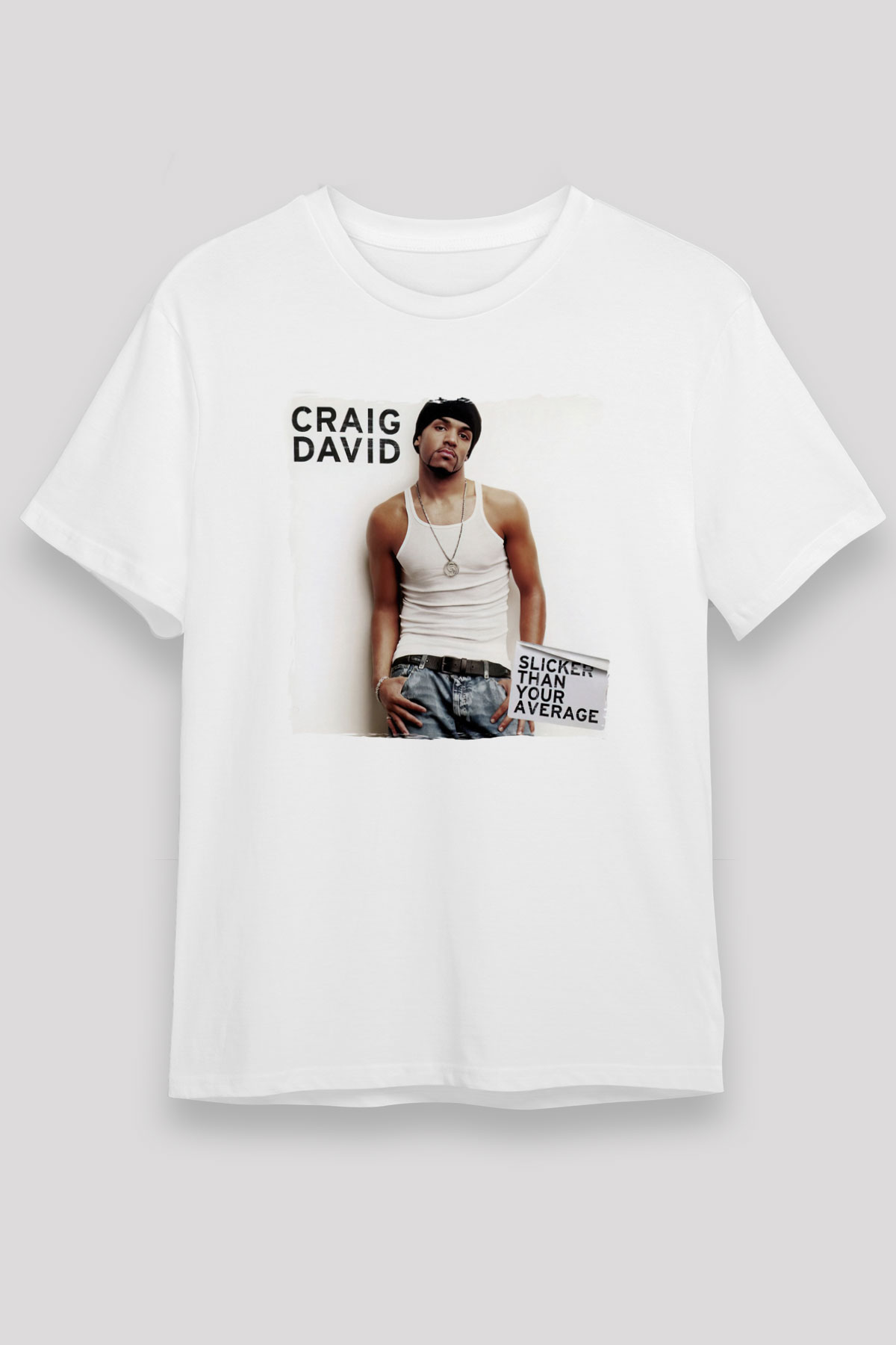Craig David Beyaz Unisex Tişört T-Shirt - TişörtFabrikası