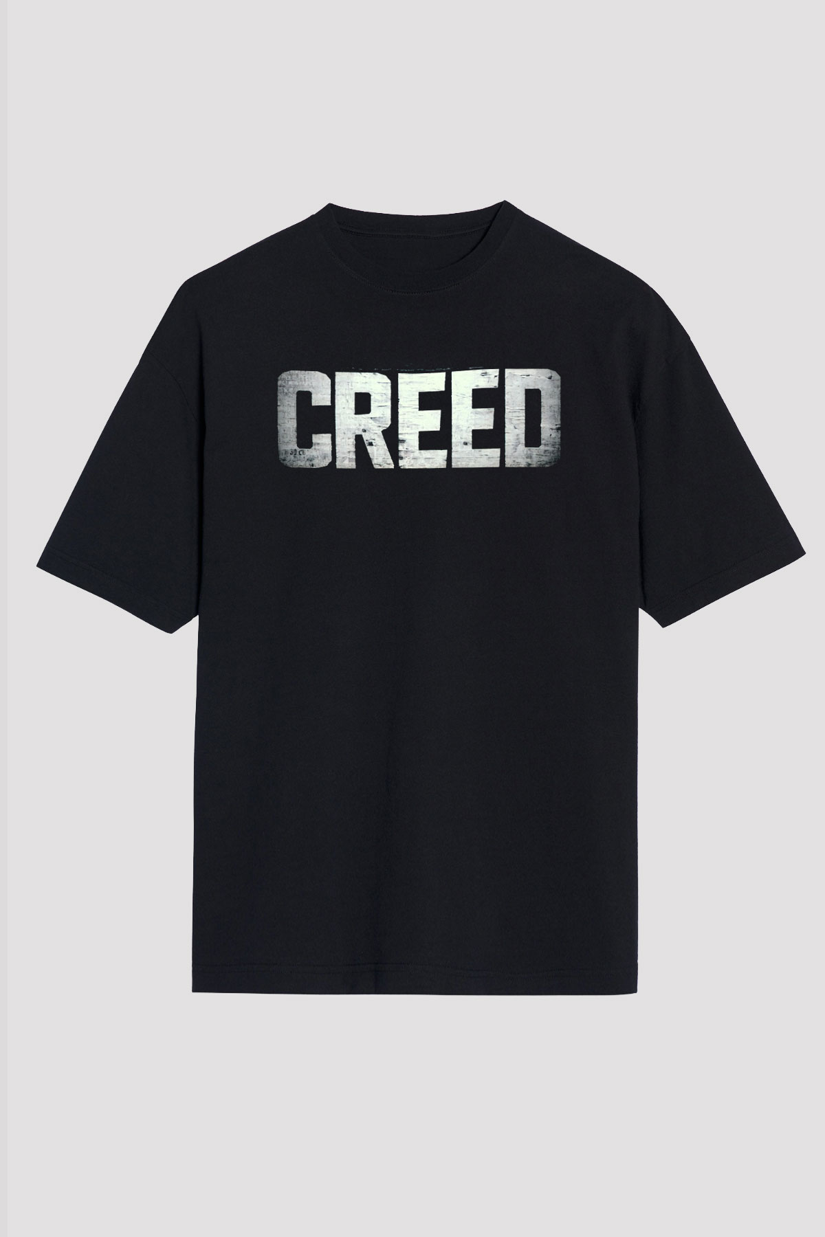 Creed Siyah Unisex Oversize Tişört T-Shirt