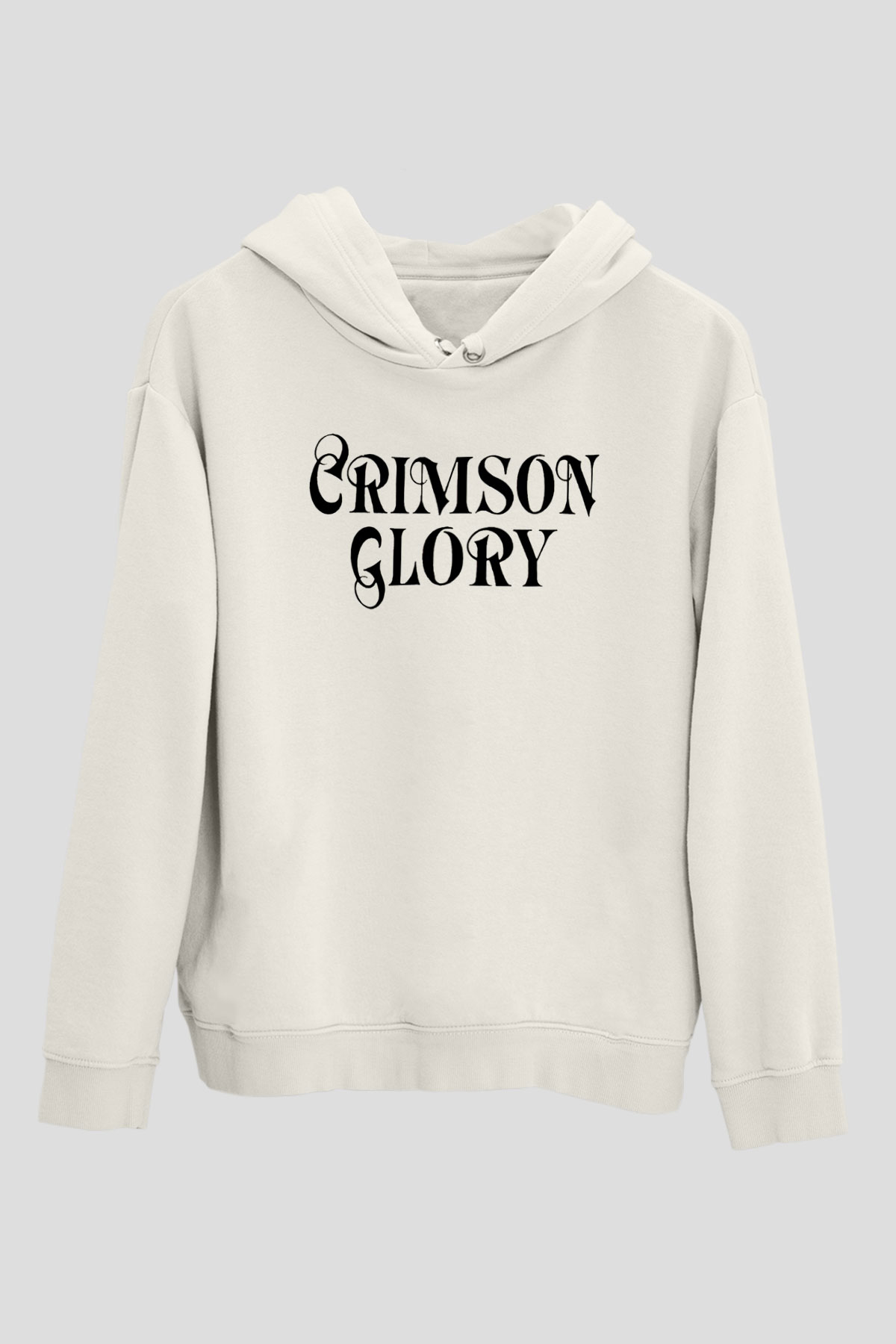 Crimson Glory Beyaz Unisex Kapşonlu Sweatshirt