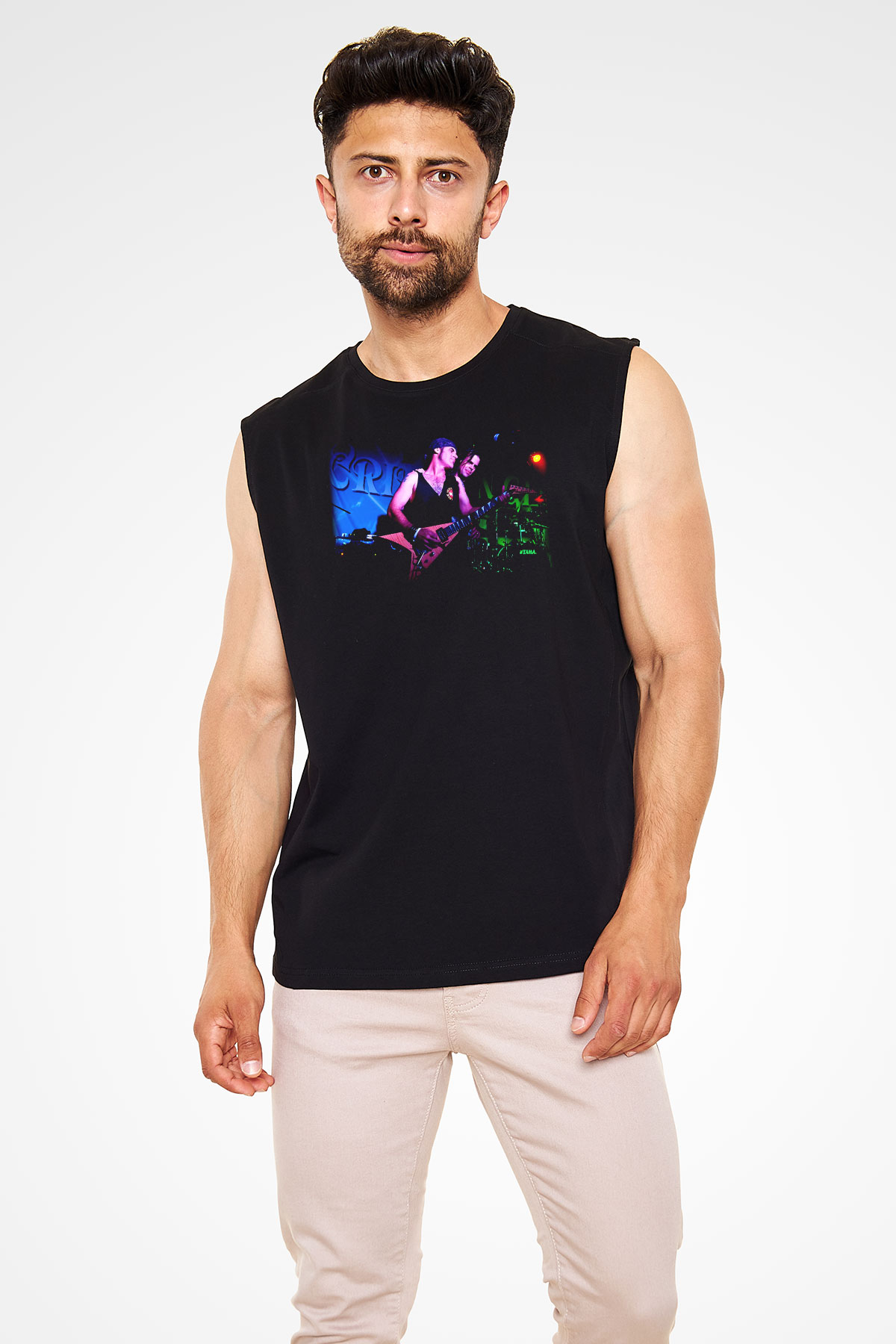 Crimson Glory Siyah Unisex Kolsuz Tişört