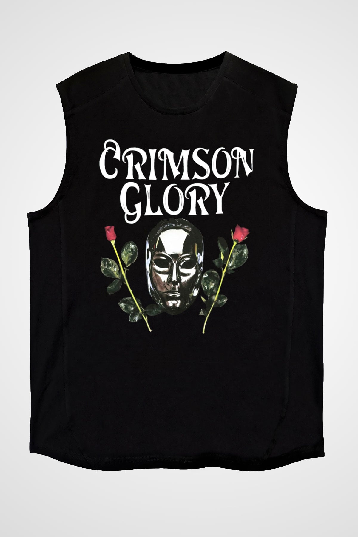 Crimson Glory Siyah Unisex Kolsuz Tişört