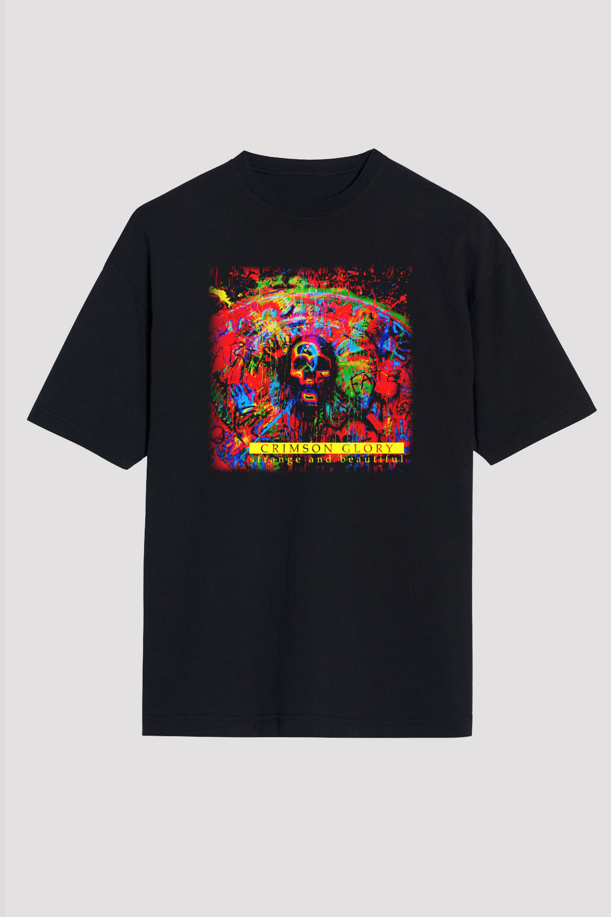Crimson Glory Siyah Unisex Oversize Tişört T-Shirt