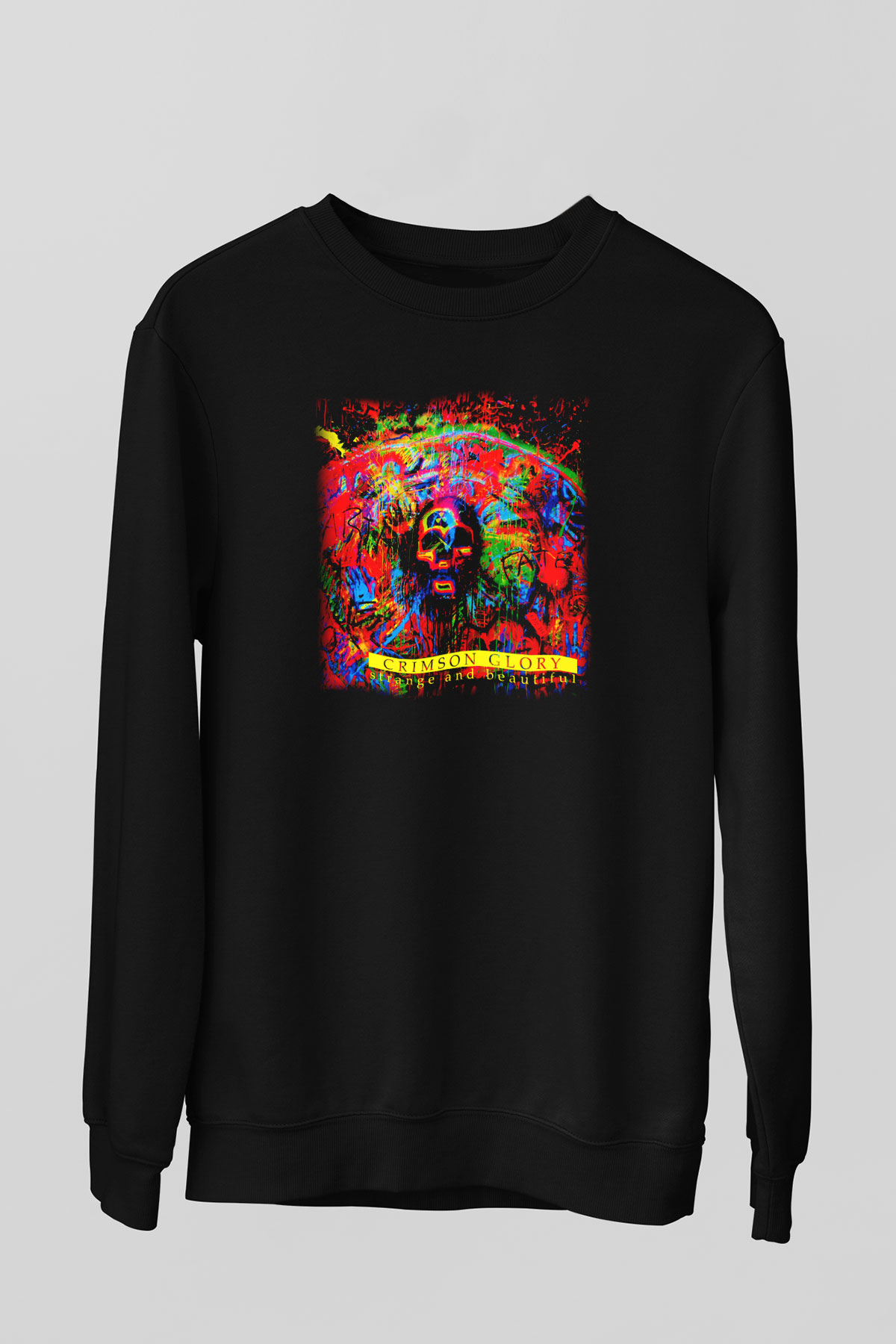 Crimson Glory Siyah Unisex Sweatshirt