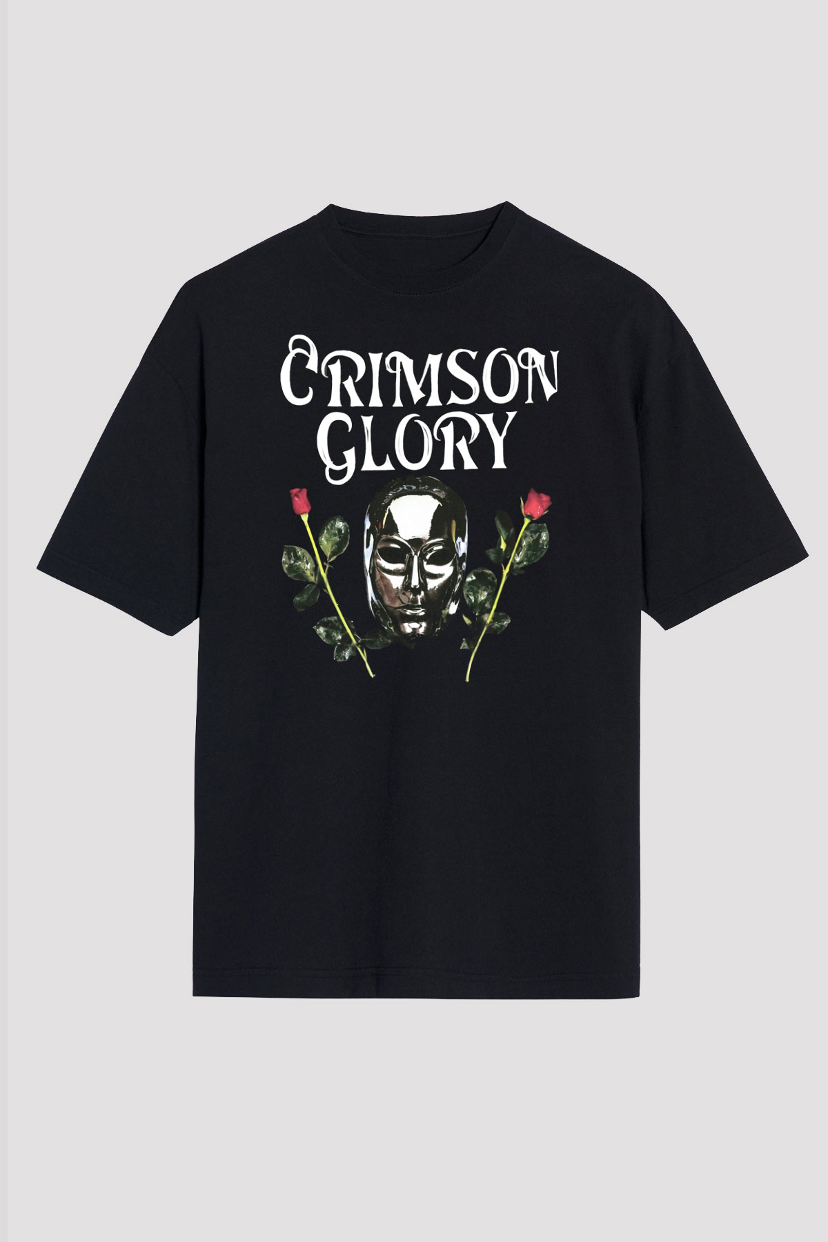 Crimson Glory Siyah Oversize Tişört Oversize T-shirt - TişörtFabrikası