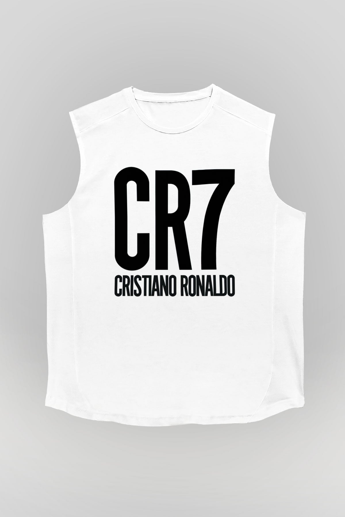 Cristiano Ronaldo Beyaz Unisex Kolsuz Tişört