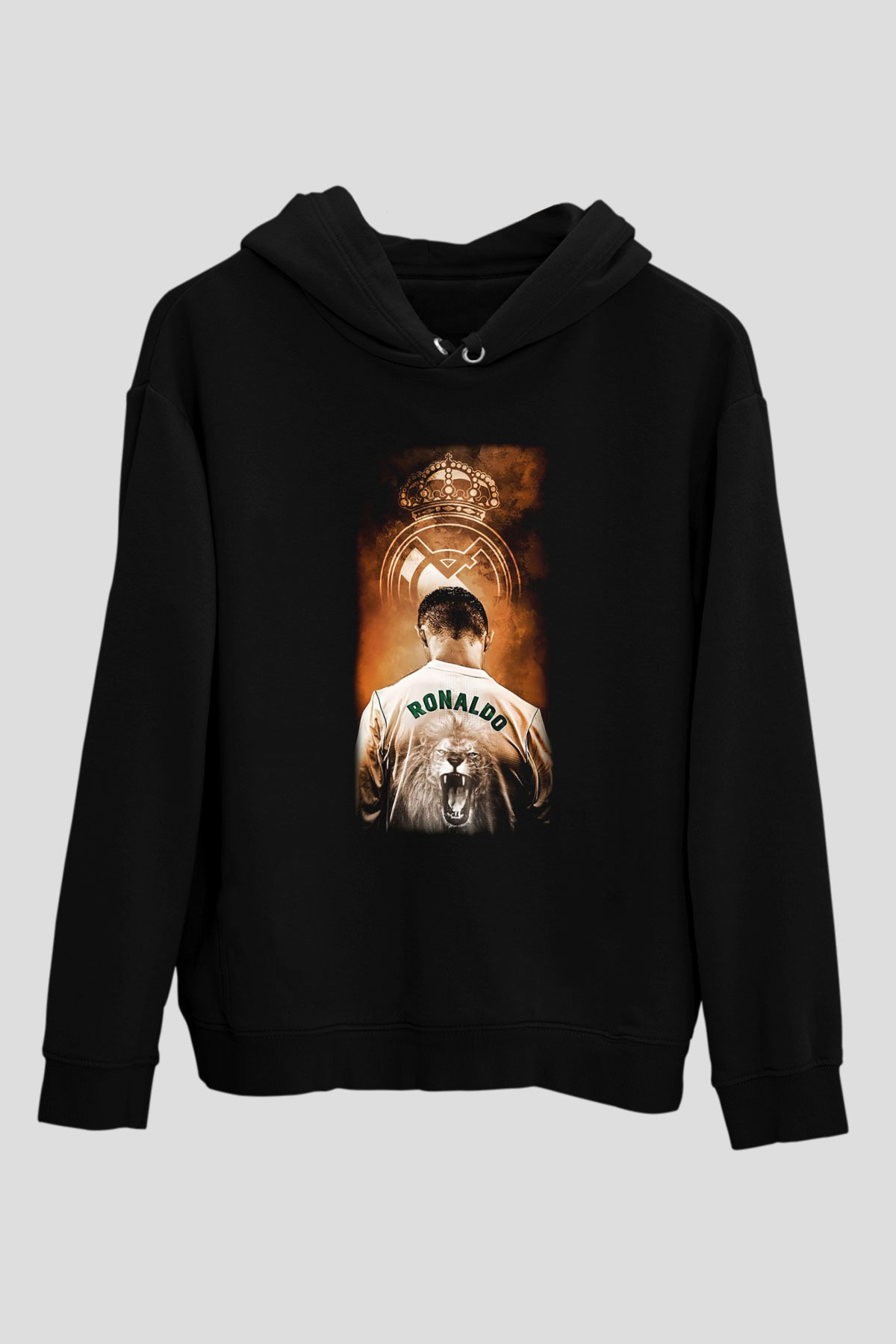 Cristiano Ronaldo Siyah Unisex Hoodie