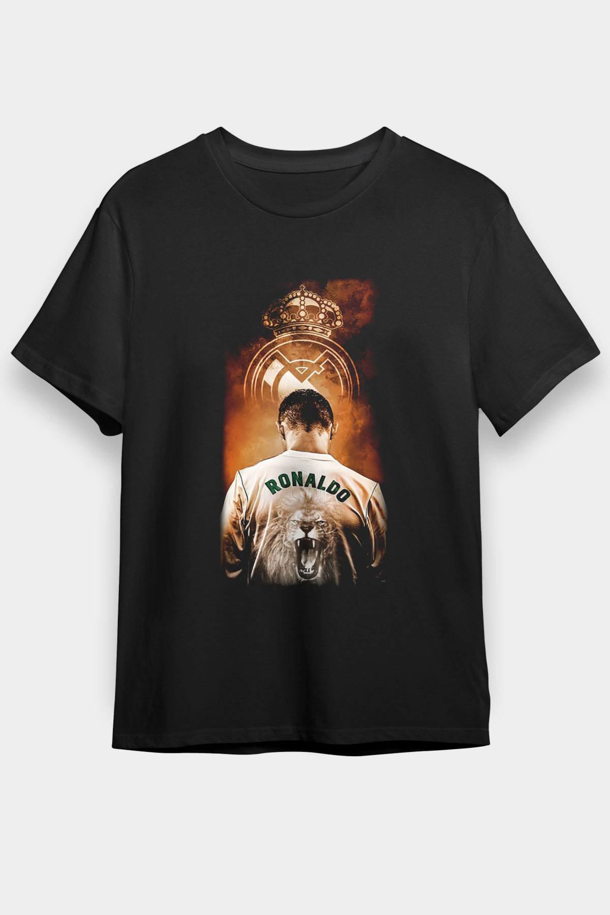 Cristiano Ronaldo Siyah Unisex Tişört T-Shirt - TişörtFabrikası