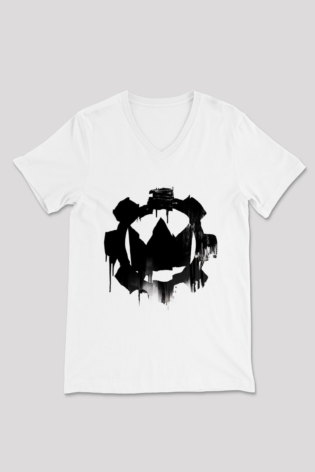 Crown the Empire Beyaz Unisex V Yaka Tişört