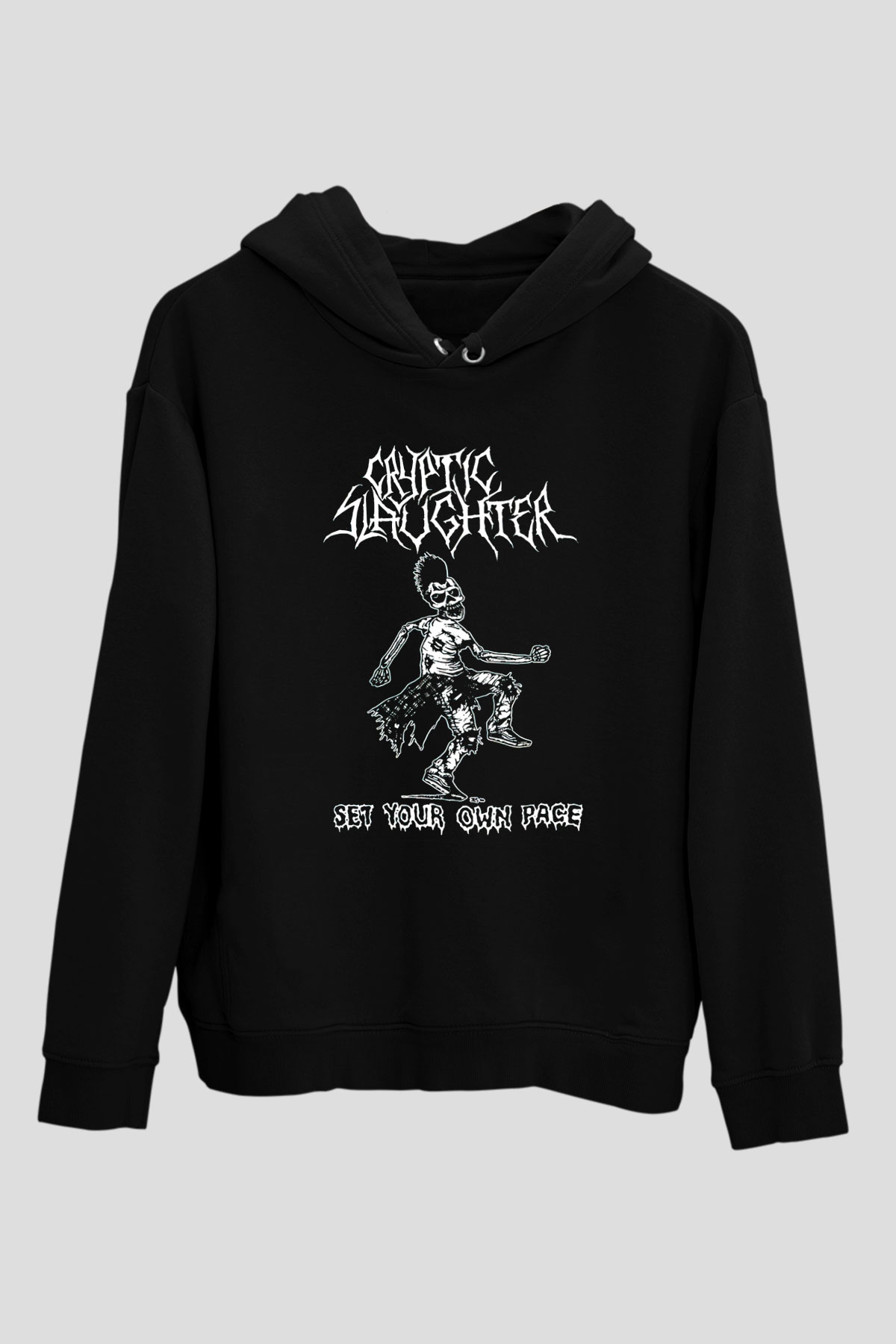 Cryptic Slaughter Siyah Unisex Kapüşonlu Sweatshirt