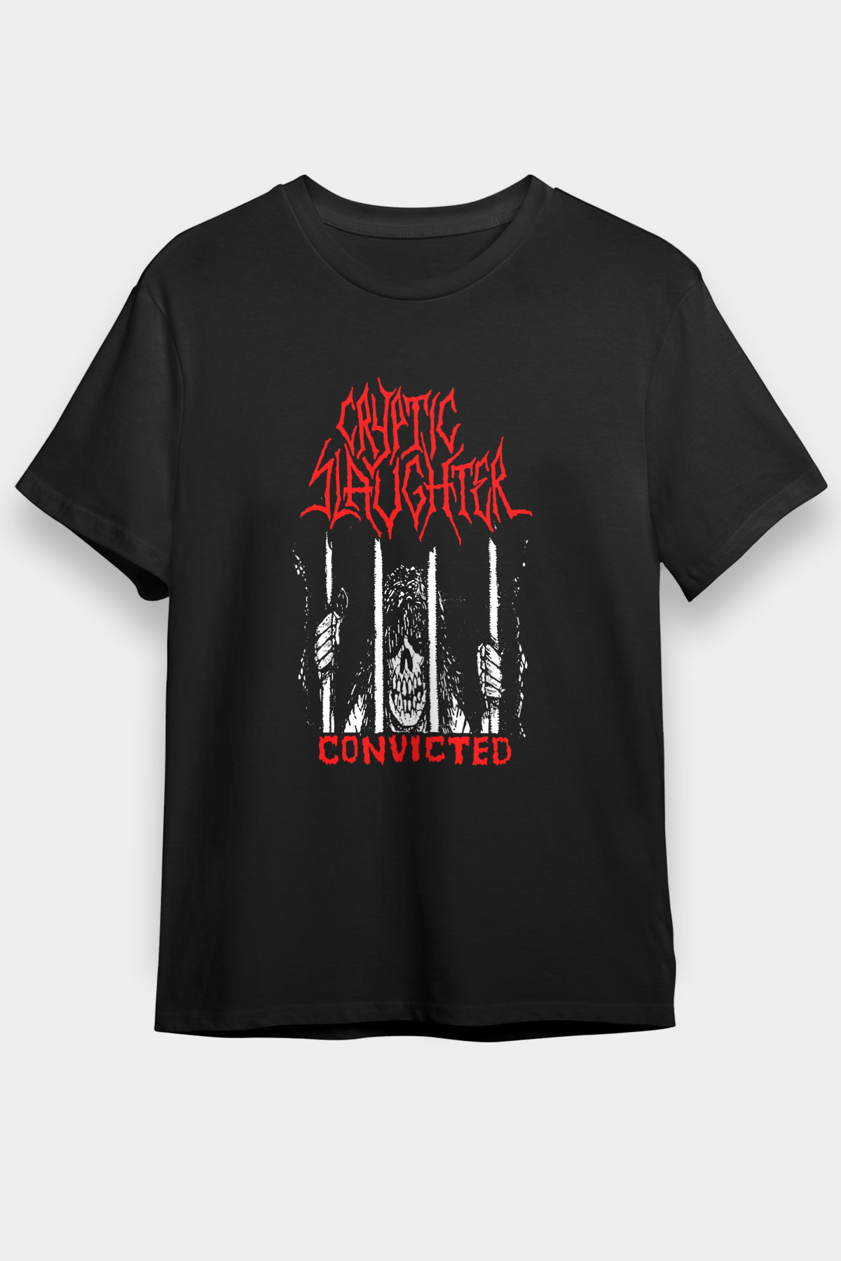 Cryptic Slaughter Siyah Unisex Tişört T-Shirt - TişörtFabrikası