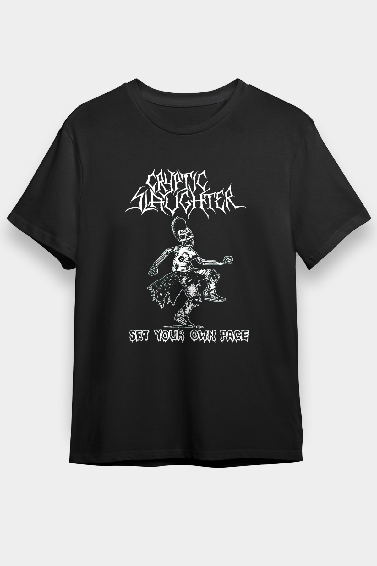 Cryptic Slaughter Siyah Unisex Tişört T-Shirt - TişörtFabrikası