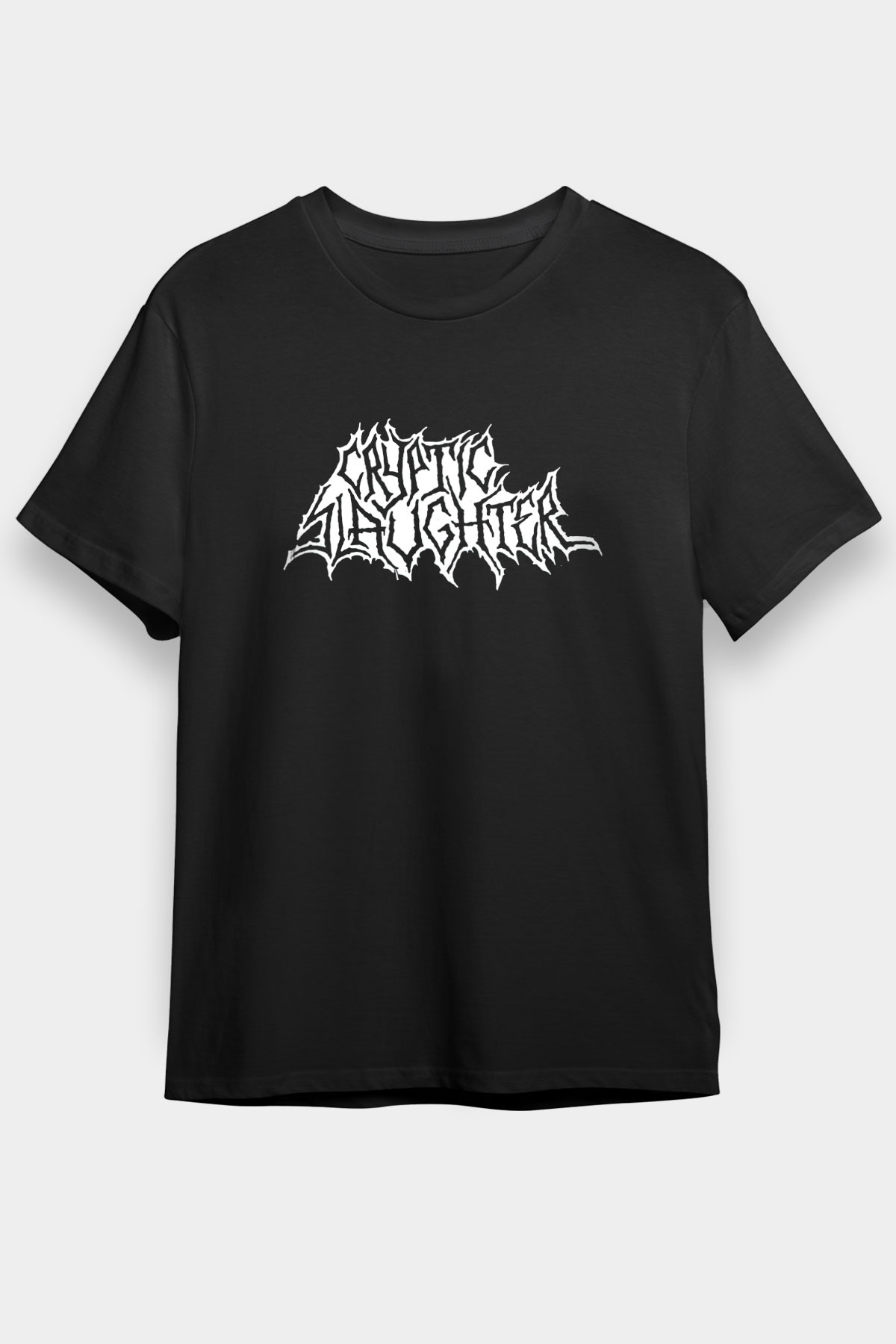 Cryptic Slaughter Siyah Unisex Tişört T-Shirt - TişörtFabrikası