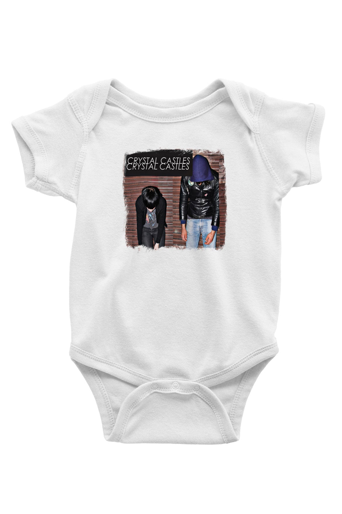 Crystal Castles Baskılı Unisex Beyaz Bebek Body - Zıbın