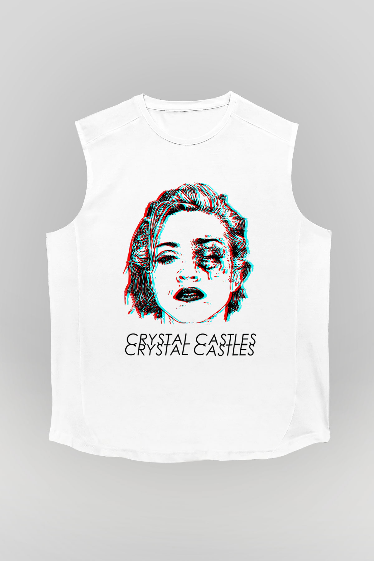 Crystal Castles Beyaz Unisex Kolsuz Tişört