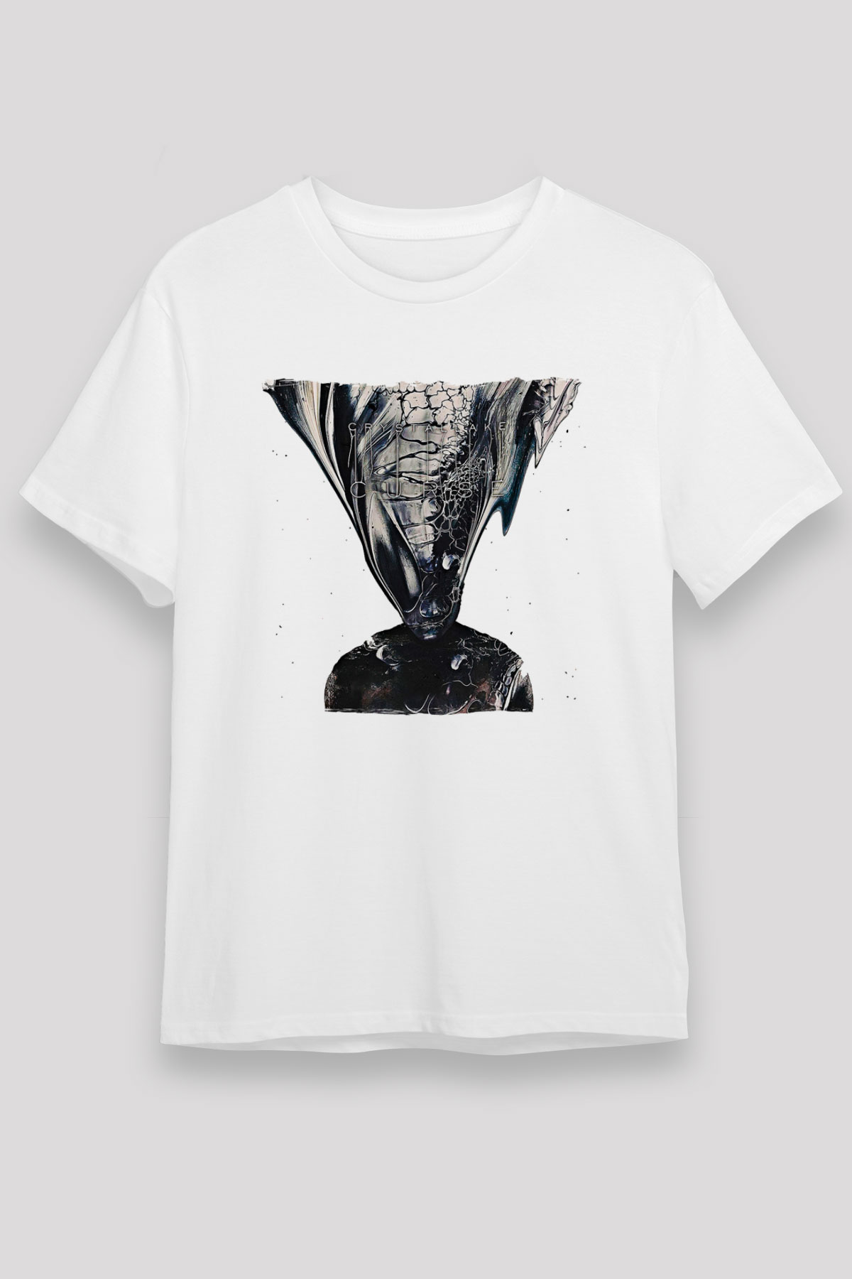 Crystal Lake Baskılı Unisex Beyaz Tişört - Tshirt