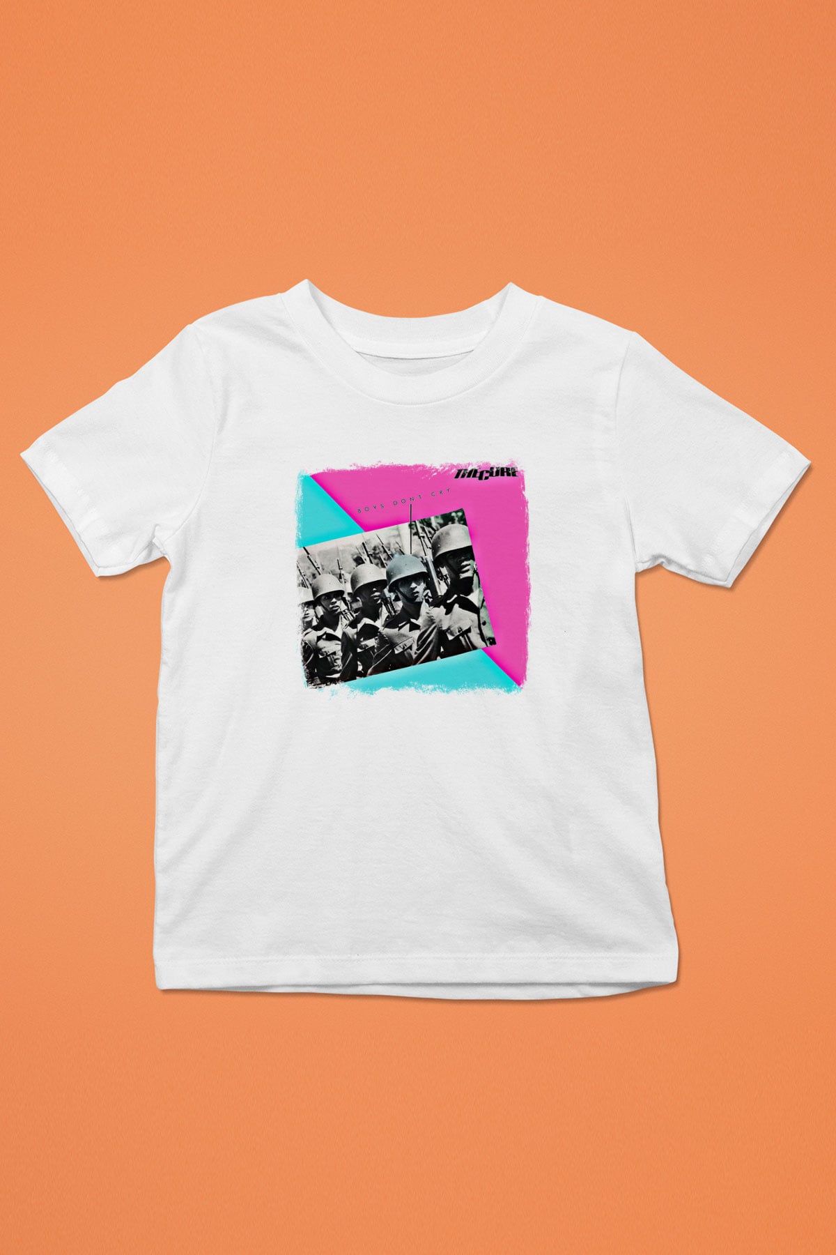 Cure Baskılı Unisex Beyaz Çocuk Tişört