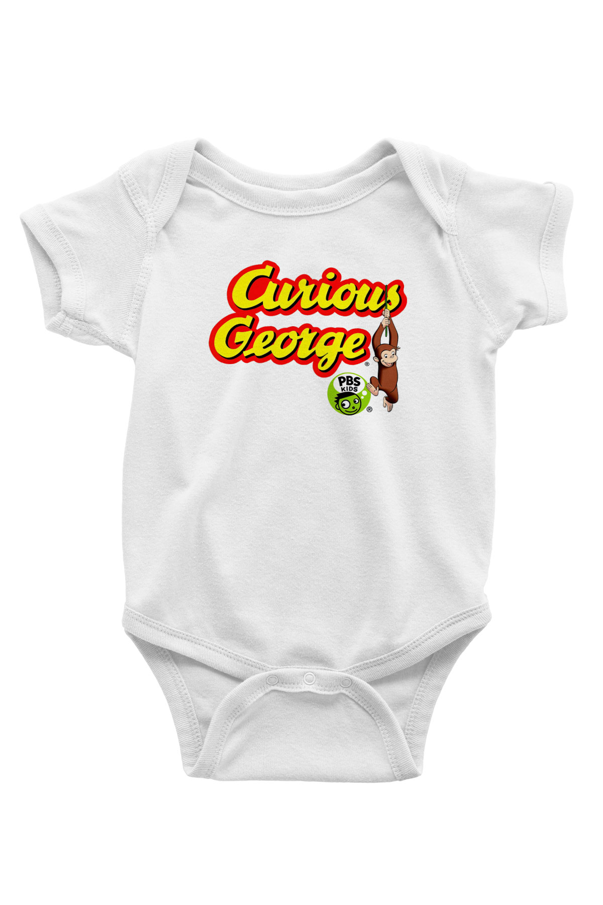 Curious George Beyaz Bebek Body - Zıbın