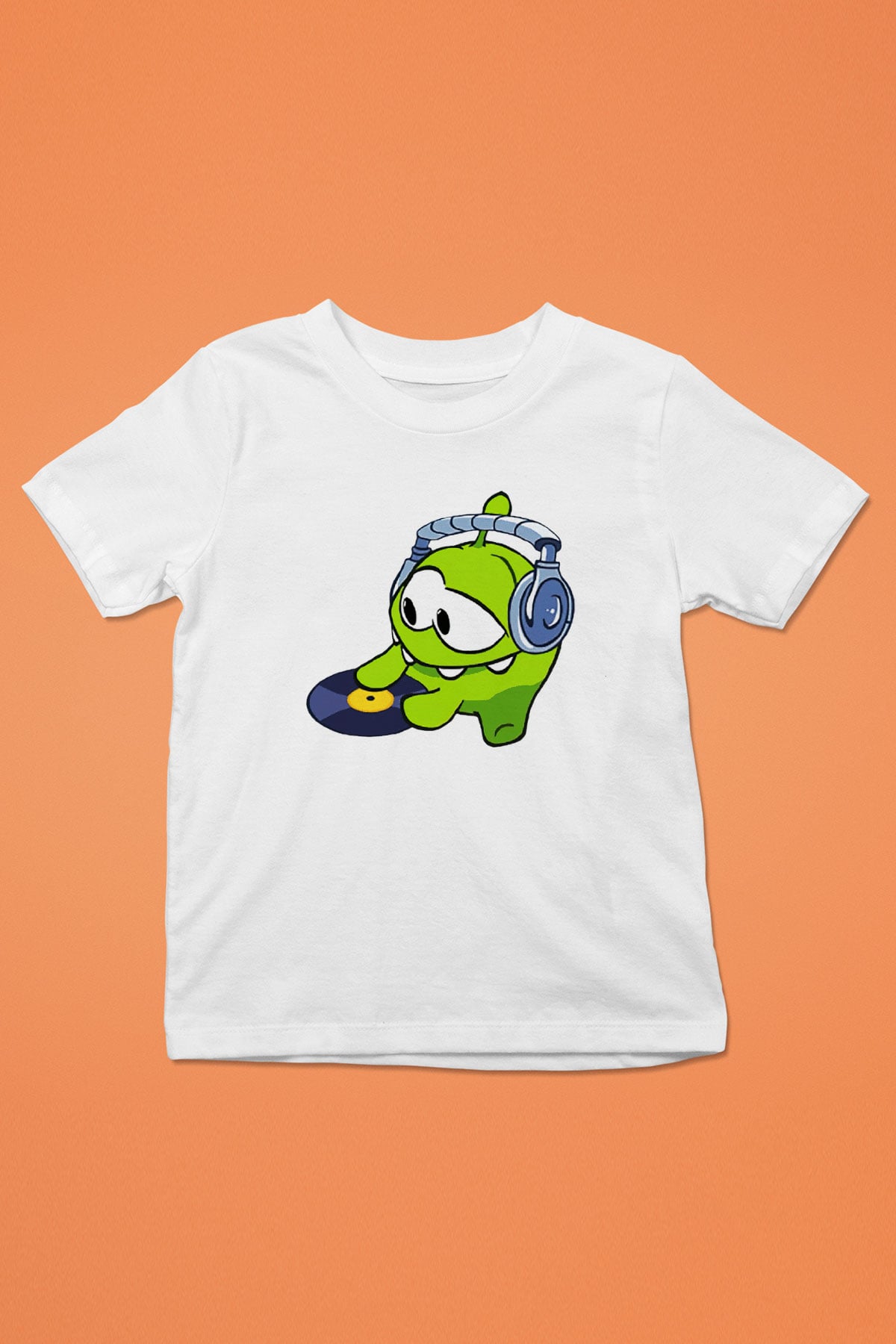 Cut the Rope Baskılı Beyaz Unisex Çocuk Tişört