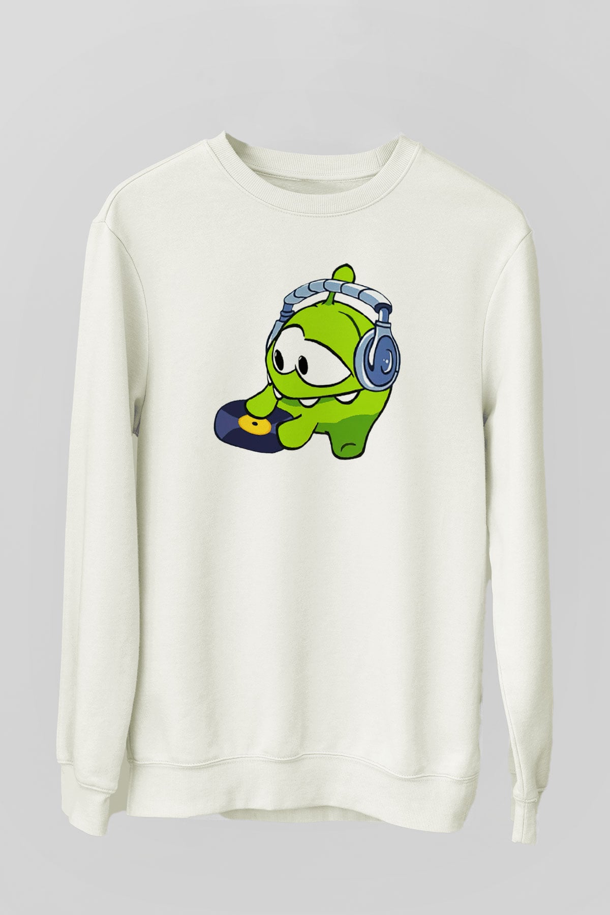 Cut the Rope Beyaz Unisex Sweatshirt
